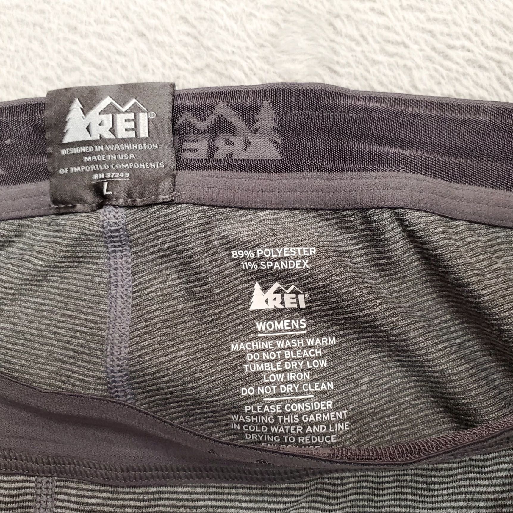 Vintage REI Pants Womens L Gray Lightweight Performance Stretch Sweat Athleisure Size 36" / US 14 / IT 50 - 4 Thumbnail