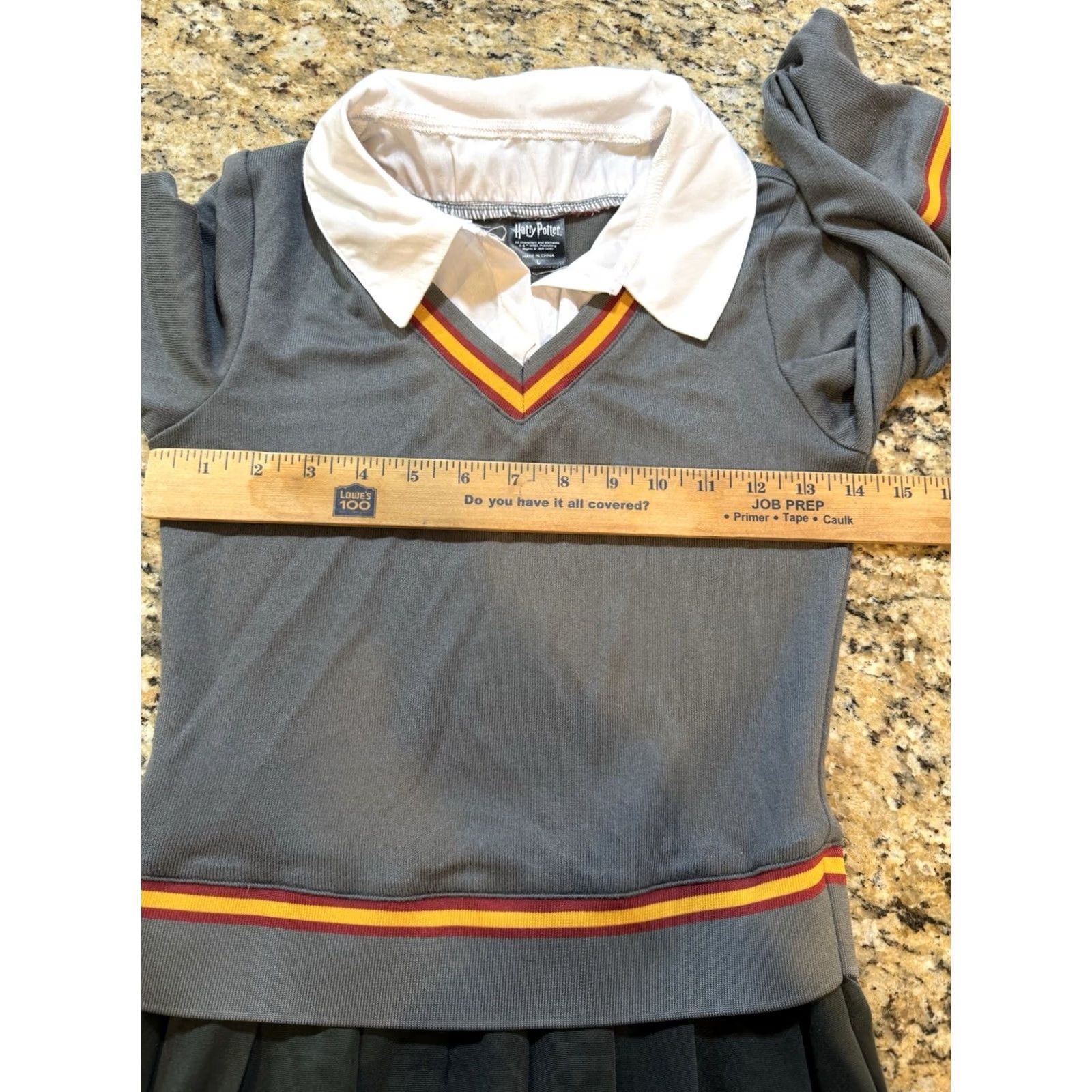 ESPIRIT Spirit Halloween Harry Potter Gryffindor Hermione Dress Girls L Gray Costume Size ONE SIZE - 2 Thumbnail