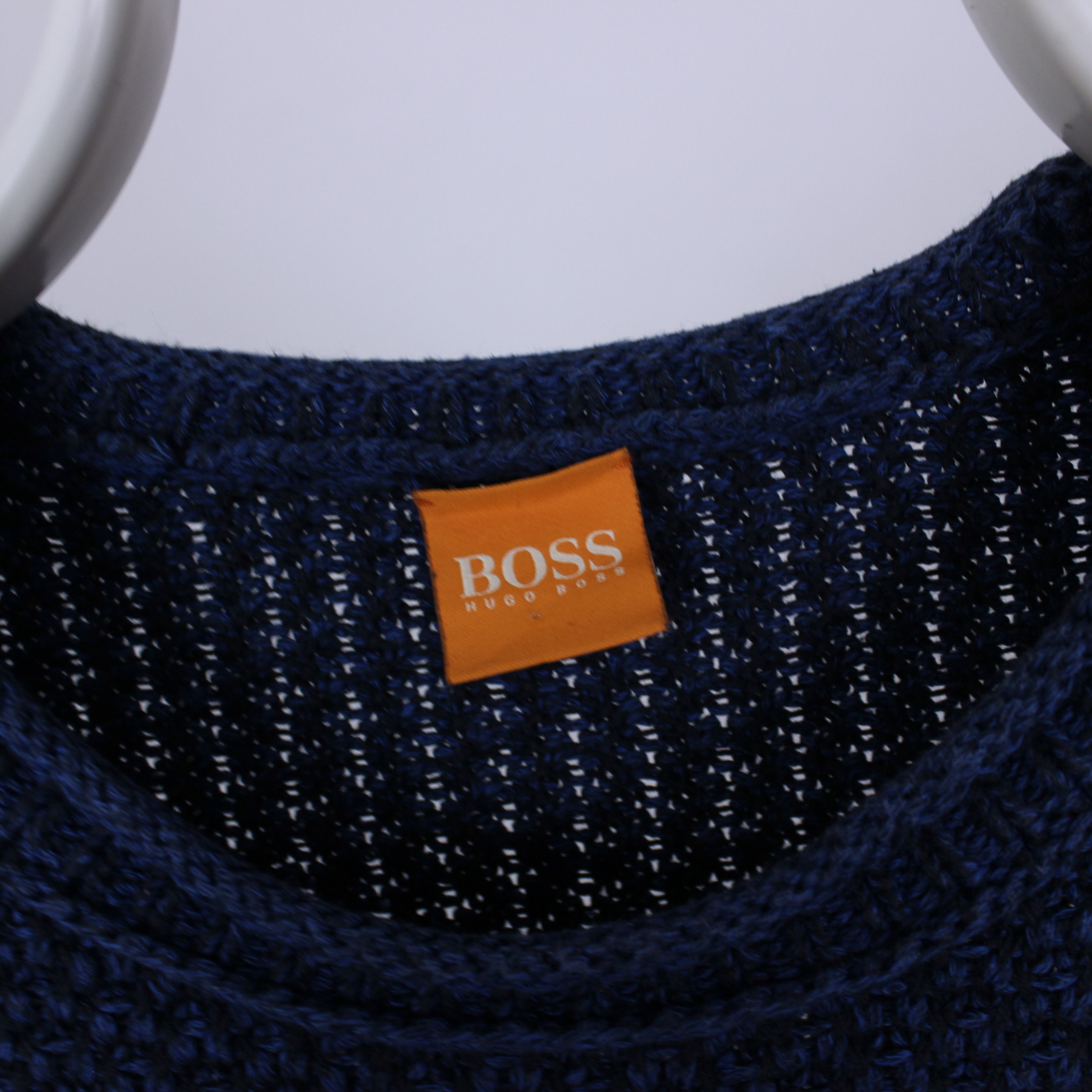 Hugo Boss Hugo Boss sweater men blue cotton M L Size US L / EU 52-54 / 3 - 2 Thumbnail