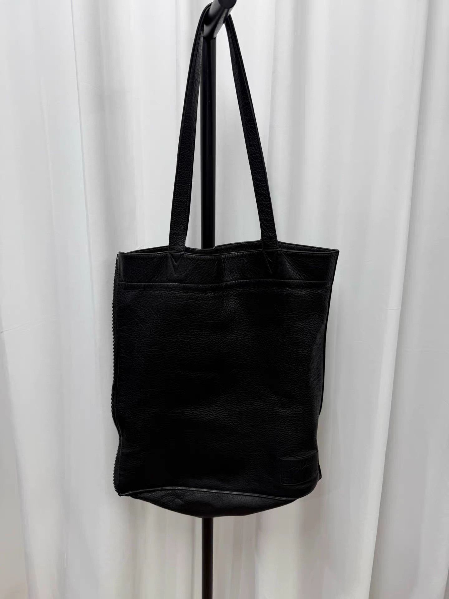 Yohji Yamamoto Yohji Yamamoto Pour Homme Deerskin Zip Logo Tote K20 Size ONE SIZE - 1 Thumbnail
