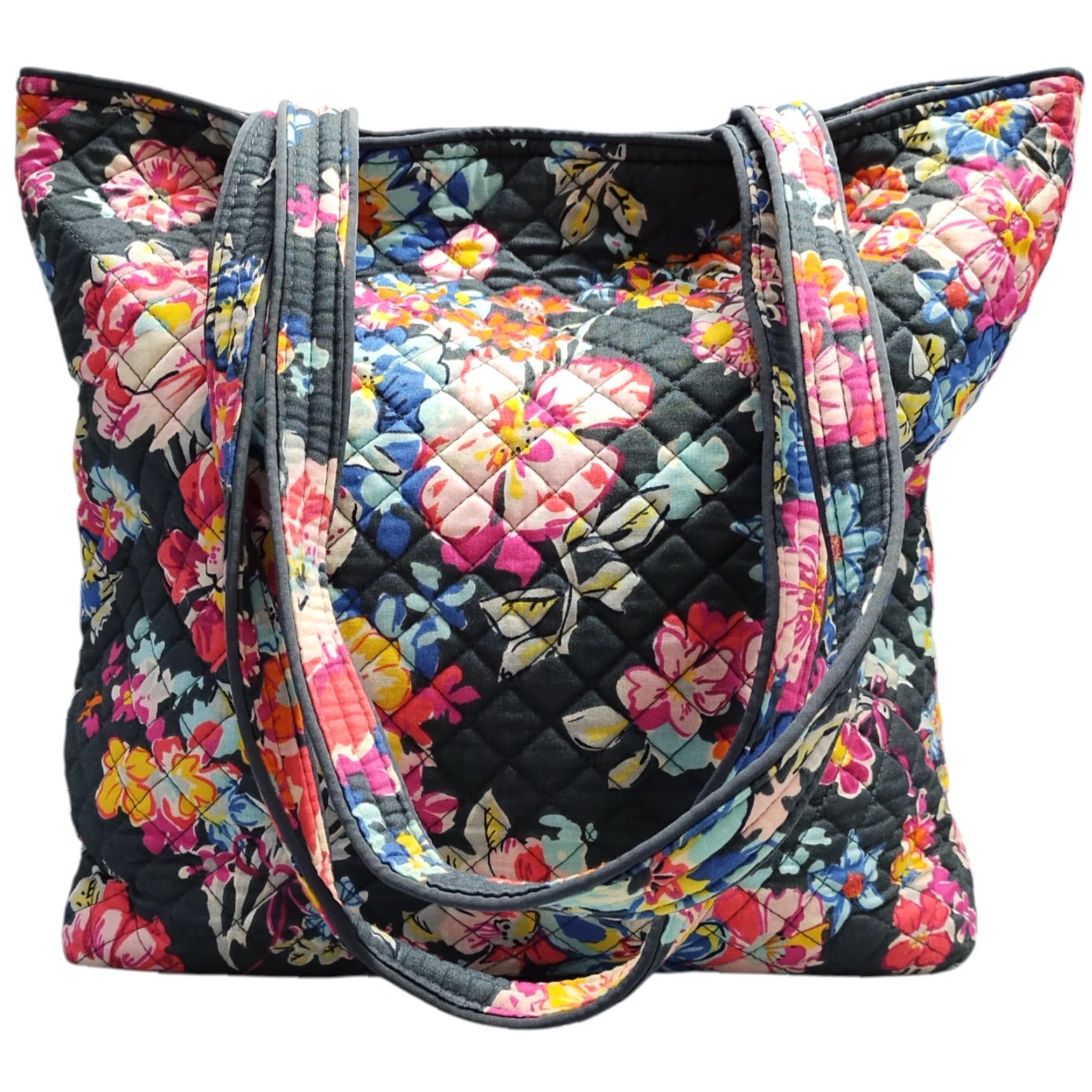 Vera Bradley Vera Bradley Tote Bag Womens Multicolor Pretty Posies Floral Quilted Double Handles Size ONE SIZE - 2 Thumbnail