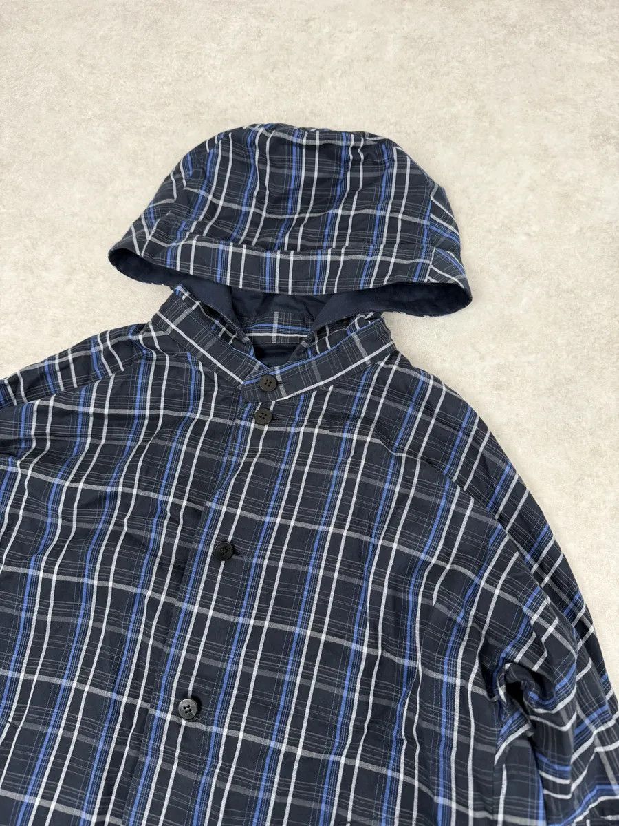 Issey Miyake Issey Miyake Navy Japanese Checkered Bomber Jacket Size US S / EU 44-46 / 1 - 7 Thumbnail