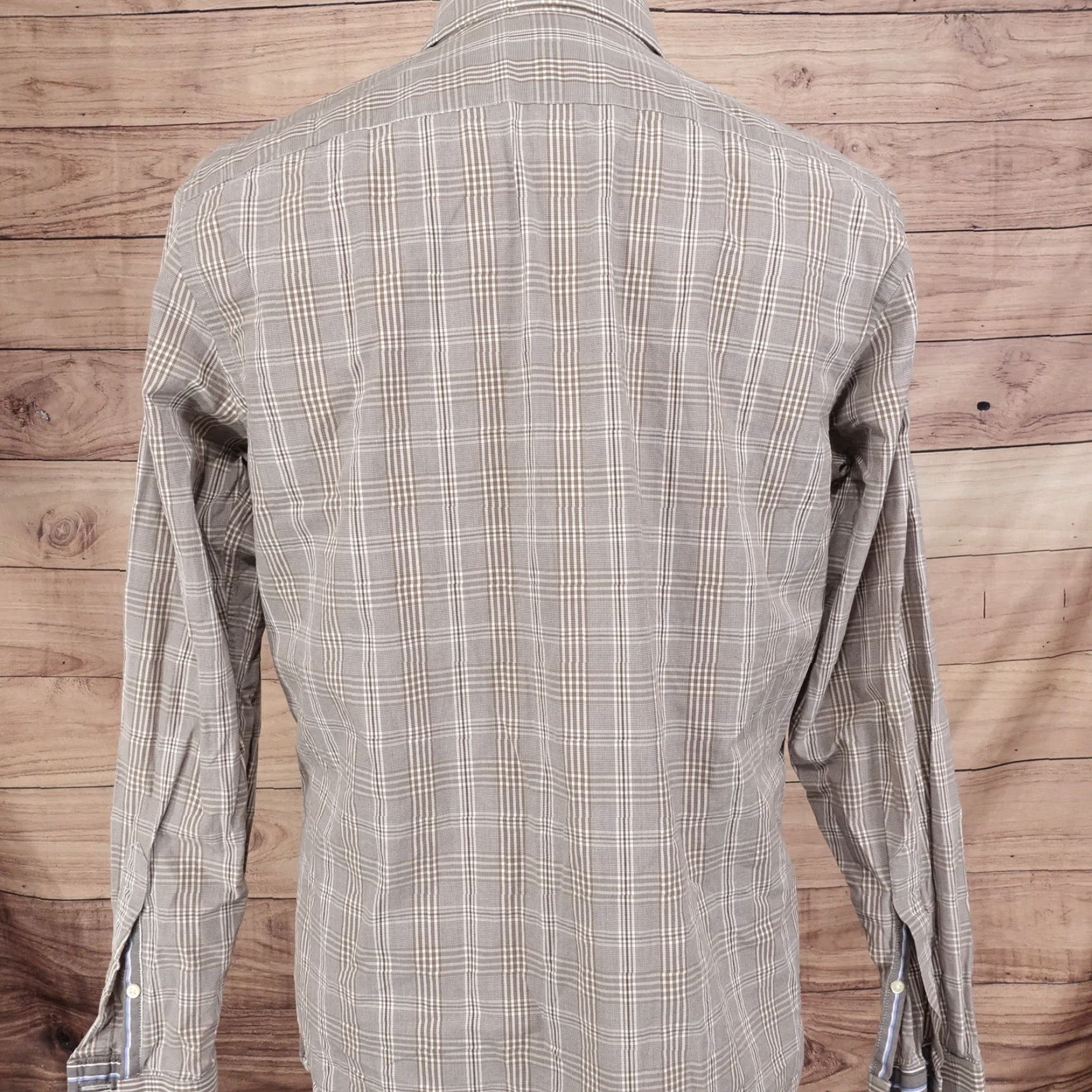 Banana Republic Vintage Banana Republic Men's Slim Fit Brown Check Button-Down Shirt M Size US M / EU 48-50 / 2 - 4 Thumbnail