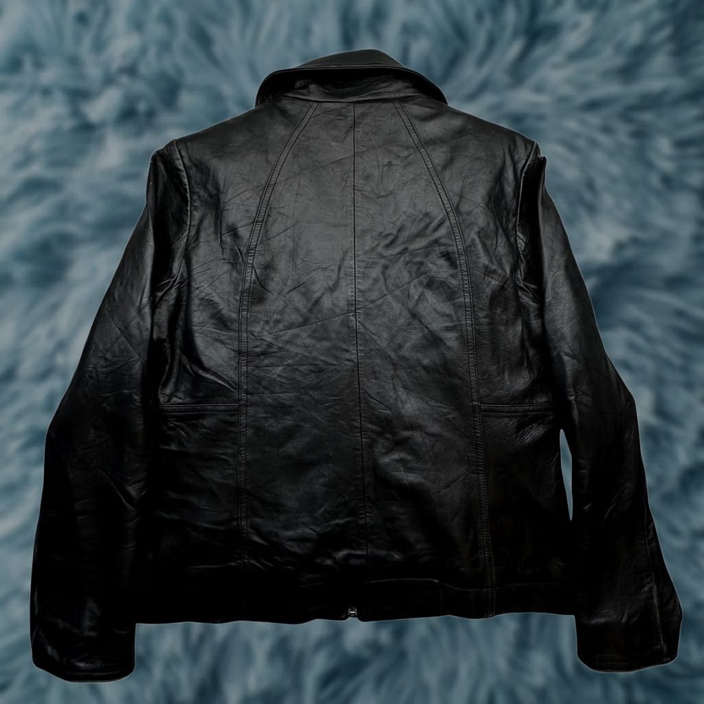 Vintage VINTAGE Wilsons Leather Pelle Studio Italy Thinsulate Bomber Leather Jacket Womens Large Black Full Zip Moto Motorcycle Jacket Womens Large Black Size L / US 10 / IT 46 - 1 Thumbnail