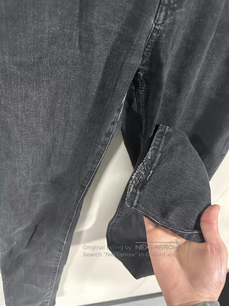 Saint Laurent Paris Saint Laurent Paris Black water-washed patchwork denim pan Size US 29 - 6 Thumbnail
