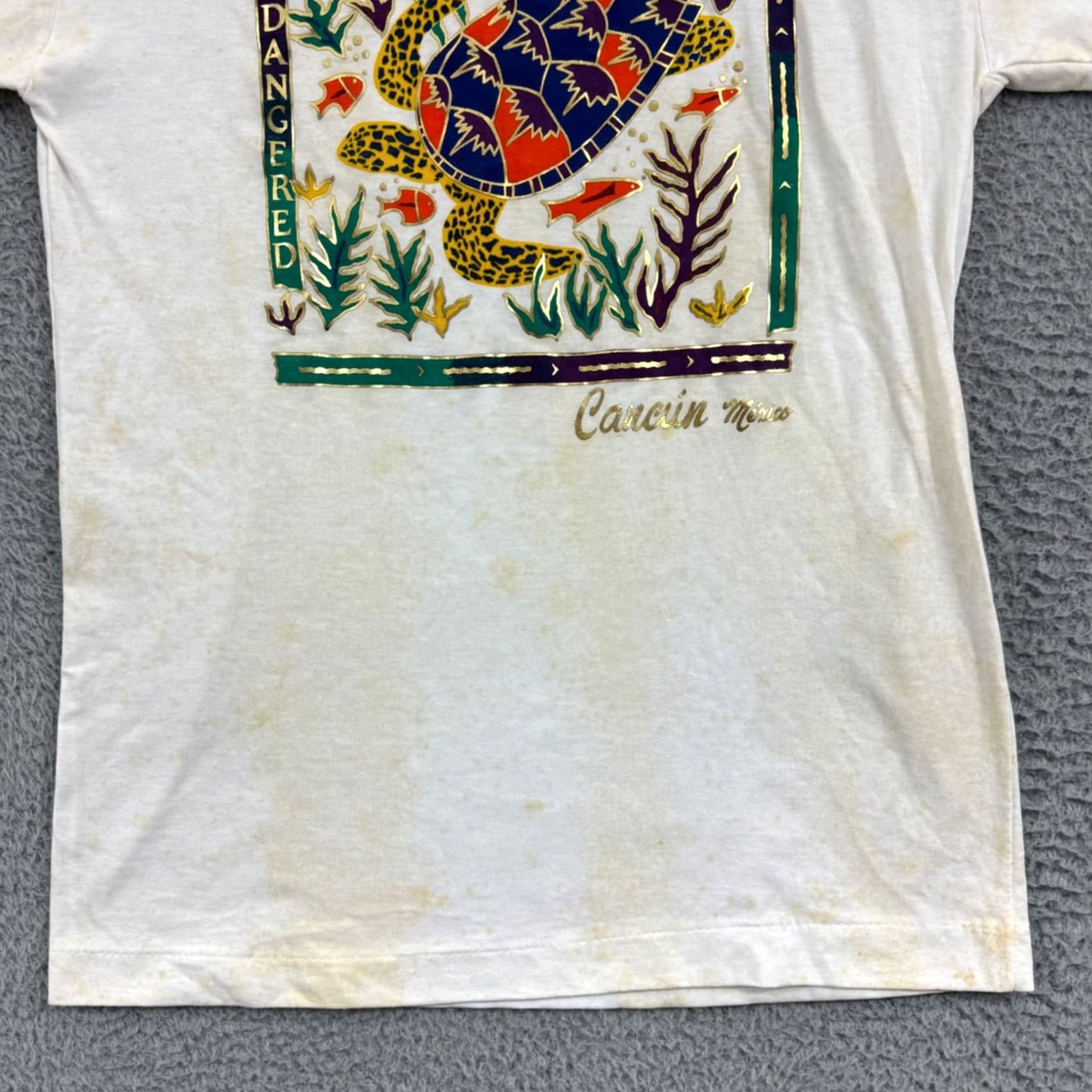 Vintage Vintage 80s Sea Turtles Shirt - Adult Small Size Unisex Travel Outdoor Knit Size US S / EU 44-46 / 1 - 2 Thumbnail