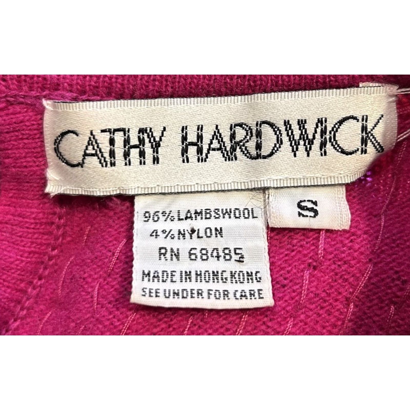Pinko VINTAGE Pink Sequin Blouse Cathy Hardwick Couture Memphis Red Fuschia Disco 80s 90s Red S Womens Size S / US 4 / IT 40 - 5 Thumbnail