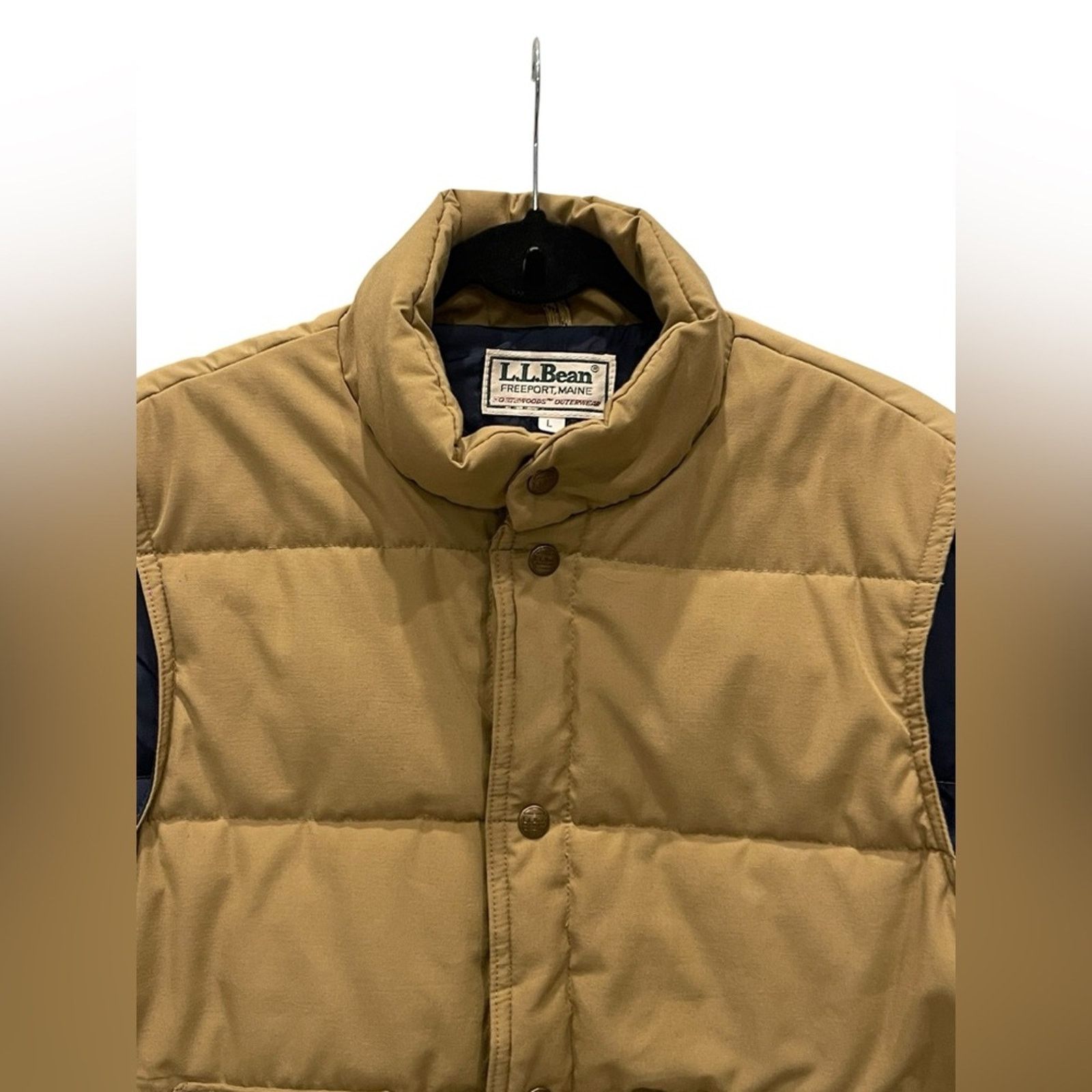 L.L. Bean L.L. Bean Men's Tan Puffer Vest Size:L Size US L / EU 52-54 / 3 - 2 Thumbnail