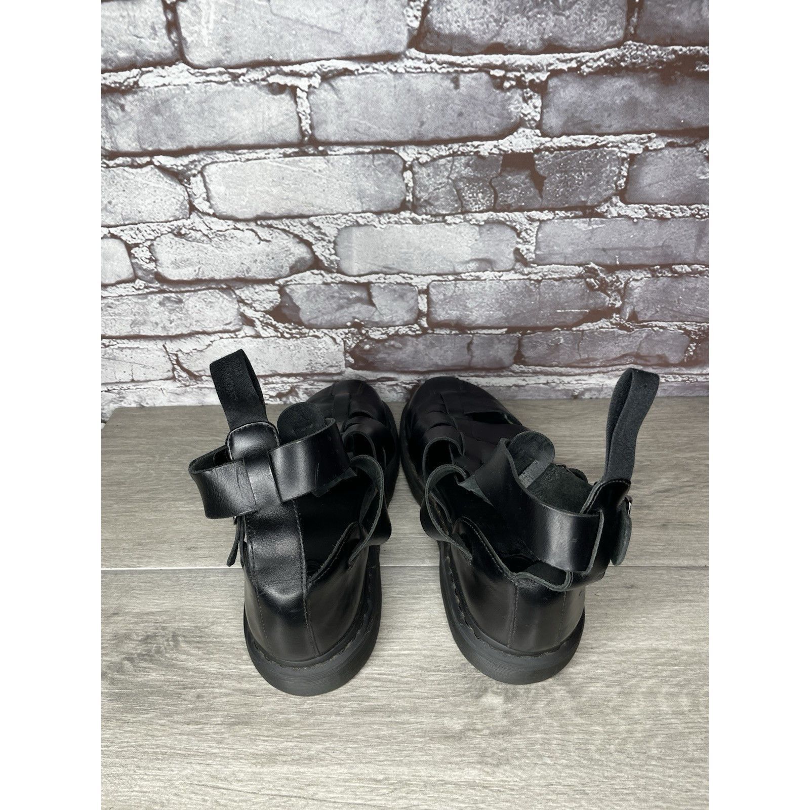 Dr. Martens Dr. Martens Geraldo Black Leather Strap Gladiator Wedge Sand Size US 9 / EU 42 - 11 Thumbnail