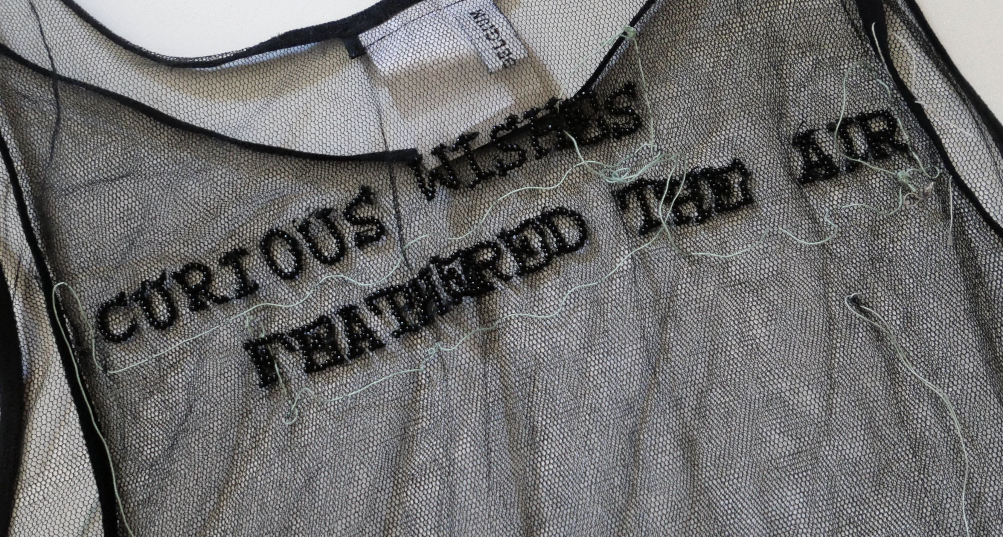 Ann Demeulemeester Ann Demeulemeester 2000 Curious Wishes Feathered The Air Top Size M / US 6-8 / IT 42-44 - 4 Thumbnail