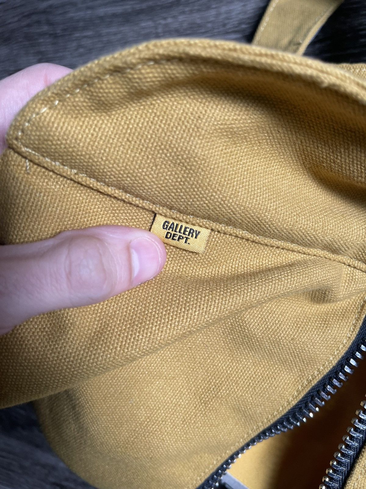 Gallery Dept. Gallery Dept. Yellow Canvas Travel Bumbag Sack Size ONE SIZE - 15 Thumbnail