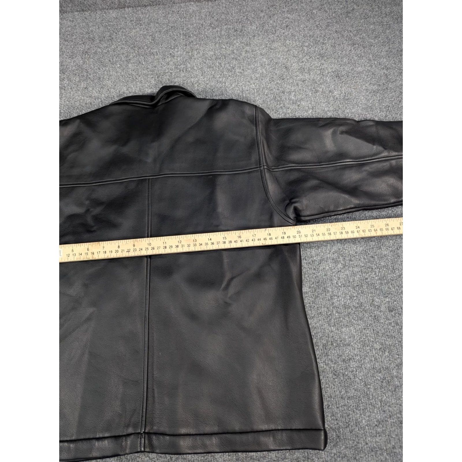 No Fear VINTAGE No Fear Faux Leather Jacket Men’s S Black 90s Patch Zip Logo Size US S / EU 44-46 / 1 - 8 Thumbnail
