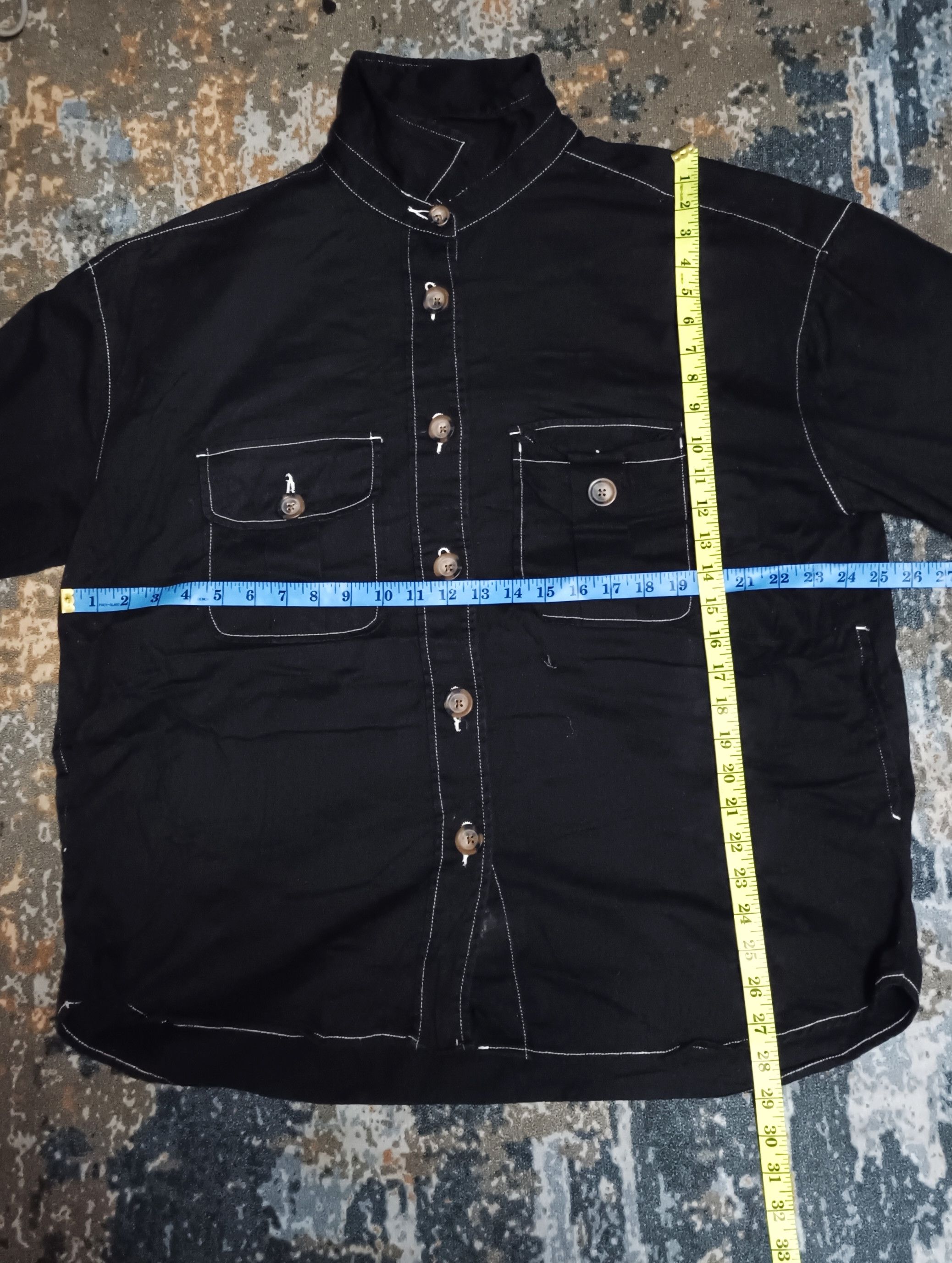 Japanese Brand × Vintage Wise Standard Super Black Button Up Jacket Size US XL / EU 56 / 4 - 8 Thumbnail