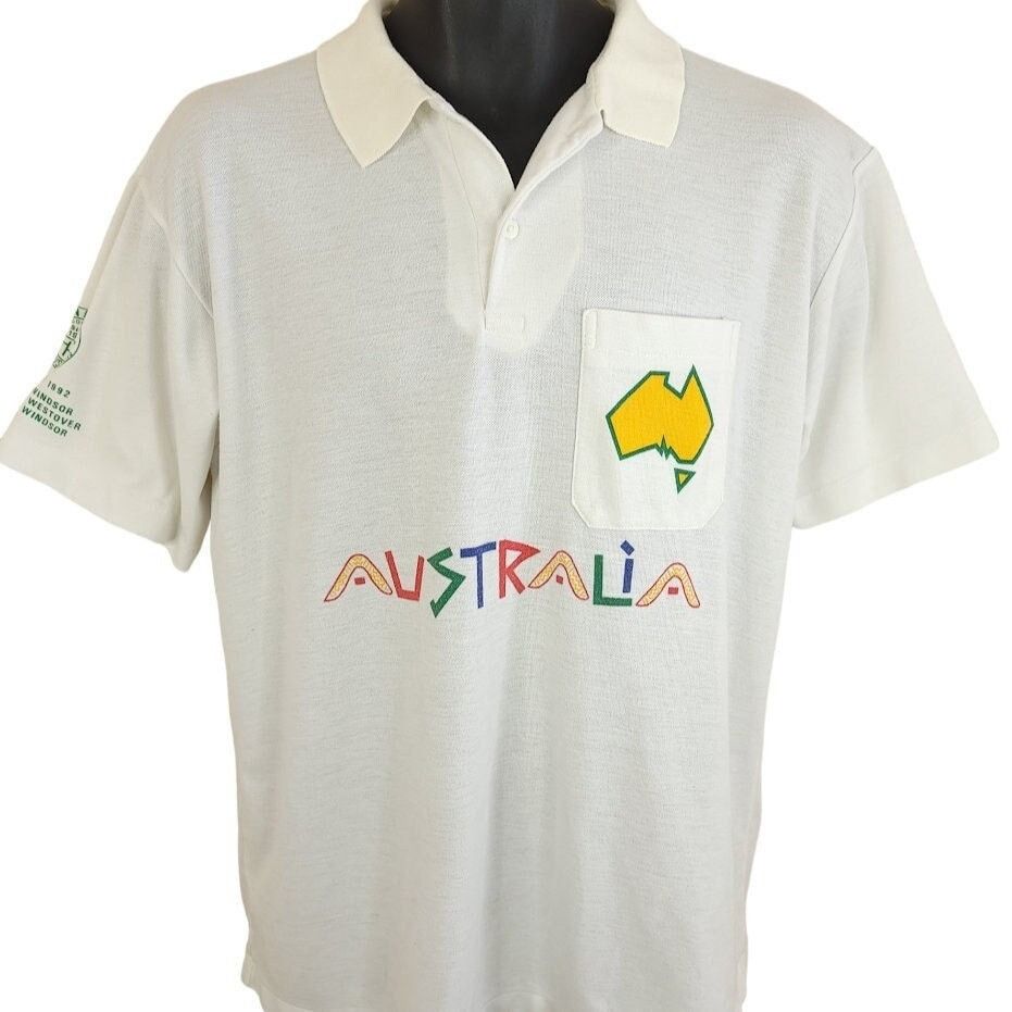 Australia Day Polo Shirt Vintage 90s 1992 Bandung Hash House