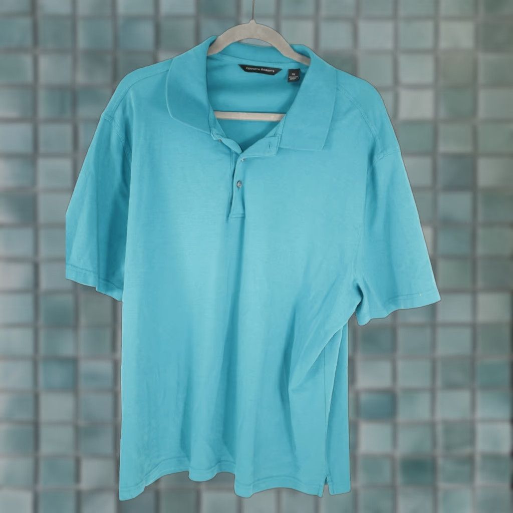 Vintage VINTAGE Kenneth Roberts Lightweight Green Polo Shirt Adult 2XL Short Sleeve Golf Mens Size US XXL / EU 58 / 5 - 1 Thumbnail