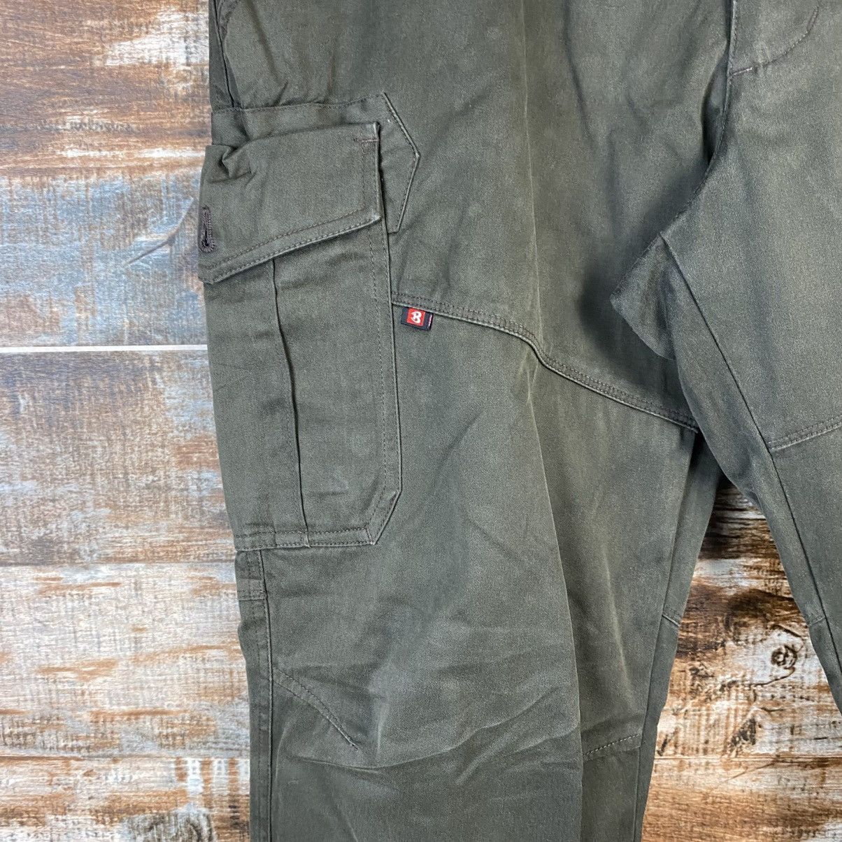Japanese Brand DL Burtle Green Cargo Multipocket Pants #C989 Size US 33 - 10 Thumbnail