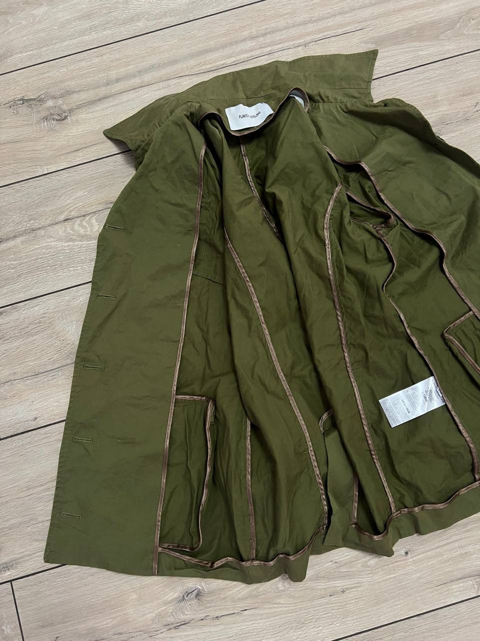 Other Flavio Castellani Military Khaki Patched Shirt Jacket EUR 40 Size S / US 4 / IT 40 - 4 Thumbnail
