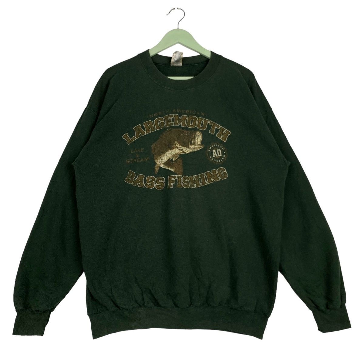 Gildan × Vintage Vintage Gildan Heavy Blend Printed Crewneck Sweatshirt Green Size US XL / EU 56 / 4 - 1 Thumbnail