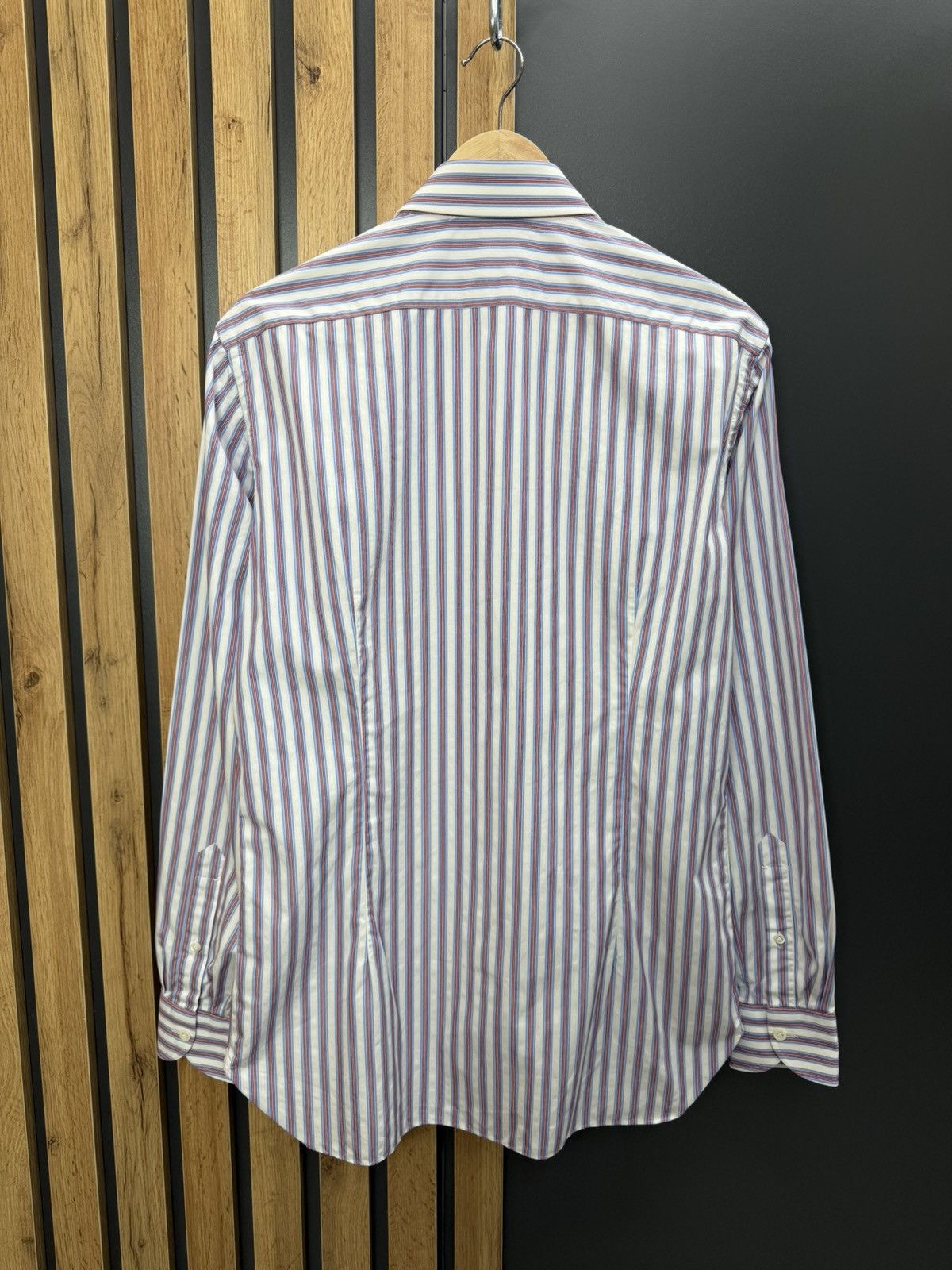 Luigi Borrelli Luigi Borrelli Napoli Striped Cotton Shirt Men’s Size US L / EU 52-54 / 3 - 8 Thumbnail