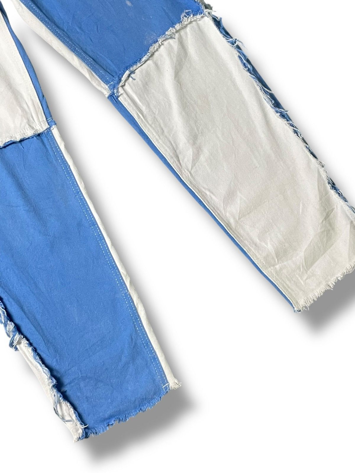 Designer × Shein SHEIN Brand Patchwork Straight Cut Jeans (87) Size US 27 - 5 Thumbnail