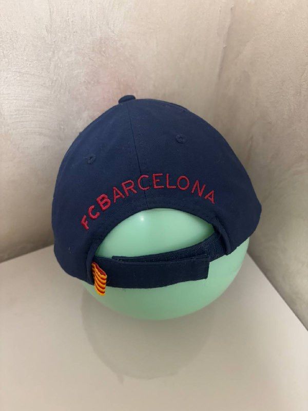Vintage FCB Football Club Barcelona Barca Cap Hat Blue Red Size ONE SIZE - 7 Thumbnail