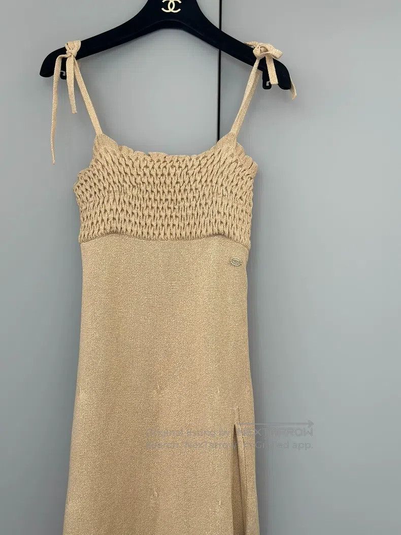 Chanel Chanel Camel-coloured suspender skirt Size XXS / US 00 / IT 34 - 2 Thumbnail