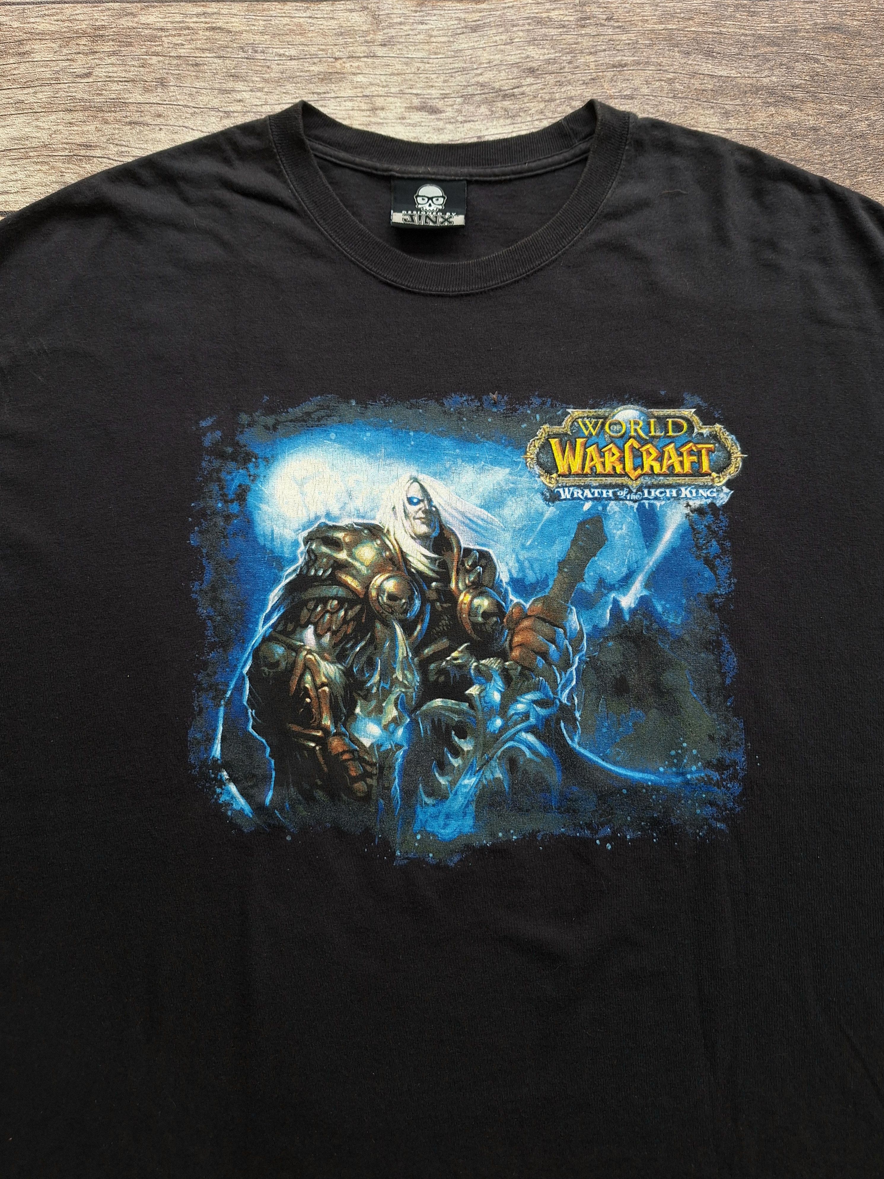 Vintage Vintage World of Warcraft Wrath of the Lich King game 2008 Size US XL / EU 56 / 4 - 1 Thumbnail