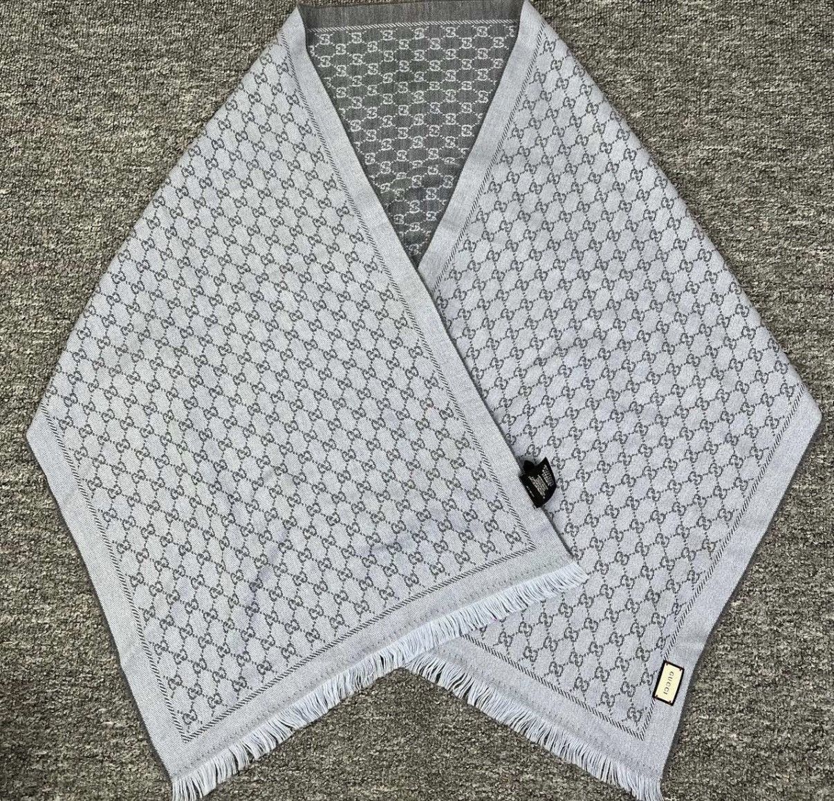 Gucci Gucci GG Double-sided Jacquard Wool Scarf K12 Size ONE SIZE - 2 Thumbnail