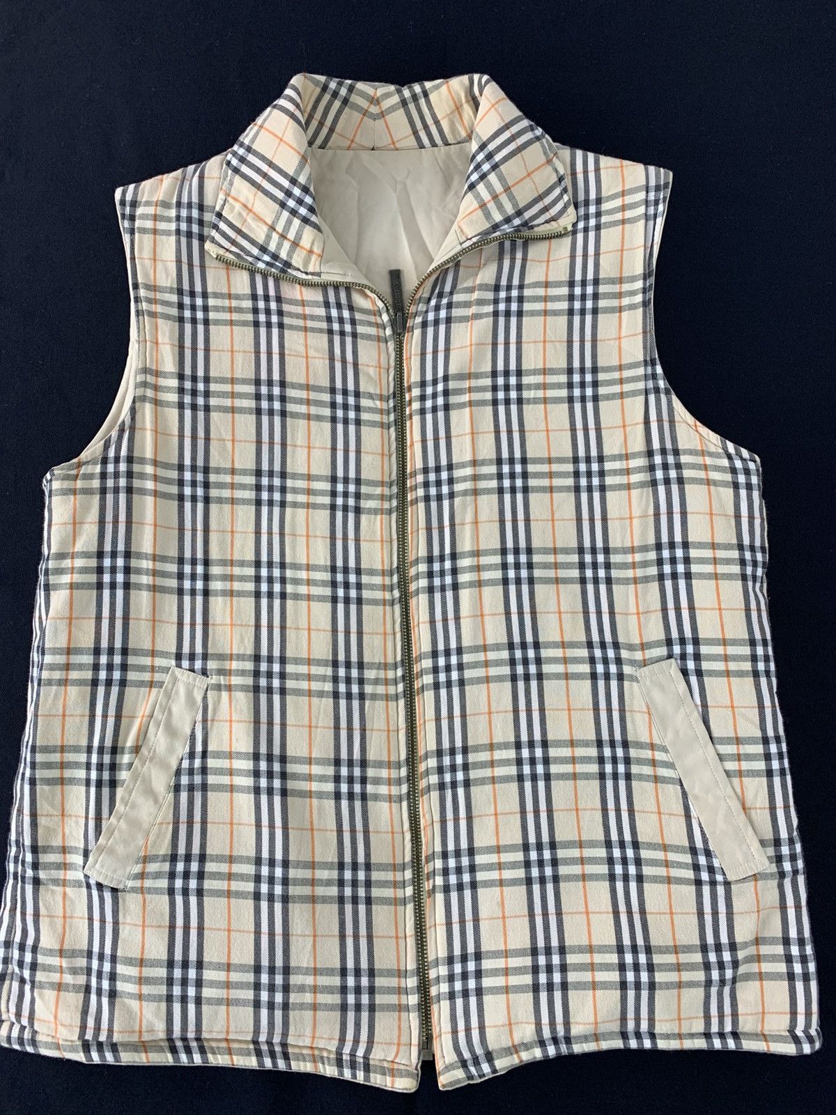 Burberry Vintage Burberry Of London Plaid Checked Monogram Waistcoat Size US M / EU 48-50 / 2 - 3 Thumbnail