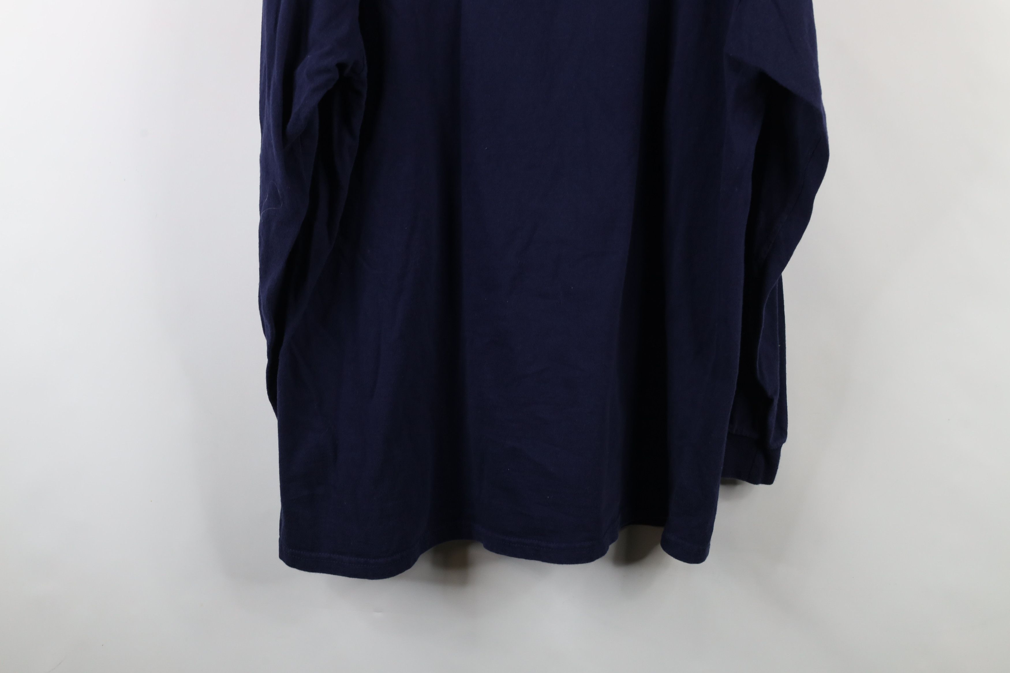 Majestic × Vintage Vintage 90s Majestic Football Long Sleeve T-Shirt Blue USA Size US XL / EU 56 / 4 - 13 Thumbnail