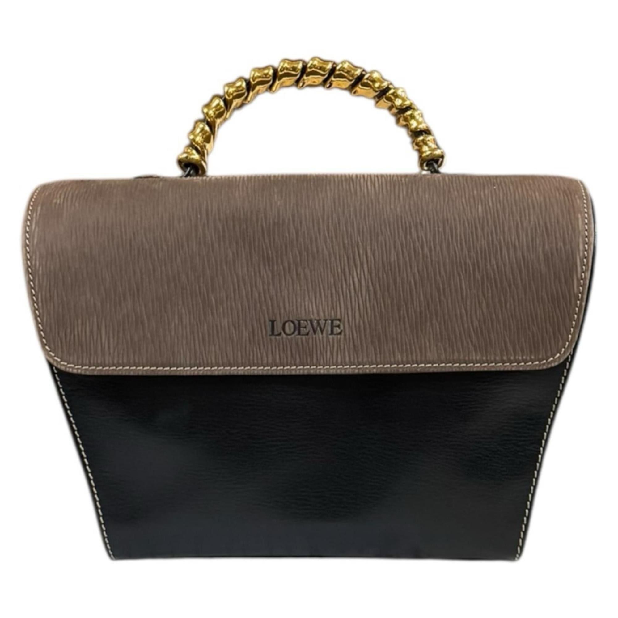 Loewe Pre-owned Loewe Velázquez handbag in black leather for women. Size ONE SIZE - 1 Thumbnail