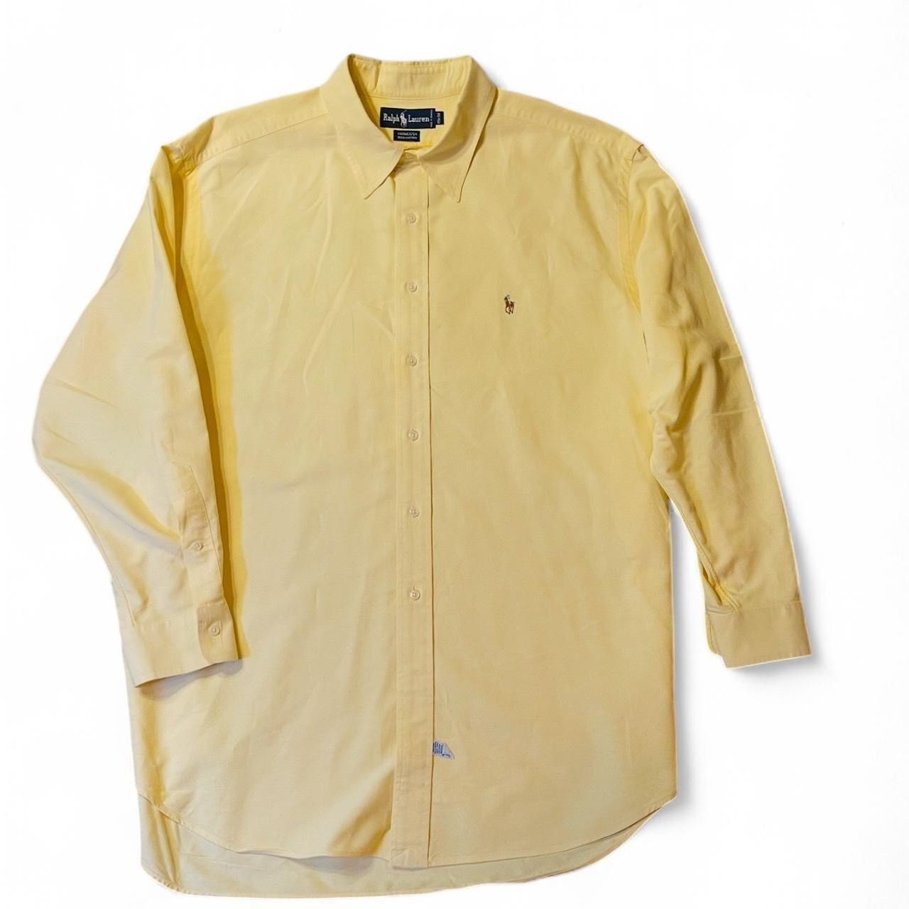 Polo Ralph Lauren VINTAGE Polo Ralph Lauren Yarmouth 90s Yellow Oxford XL Size US XL / EU 56 / 4 - 6 Thumbnail