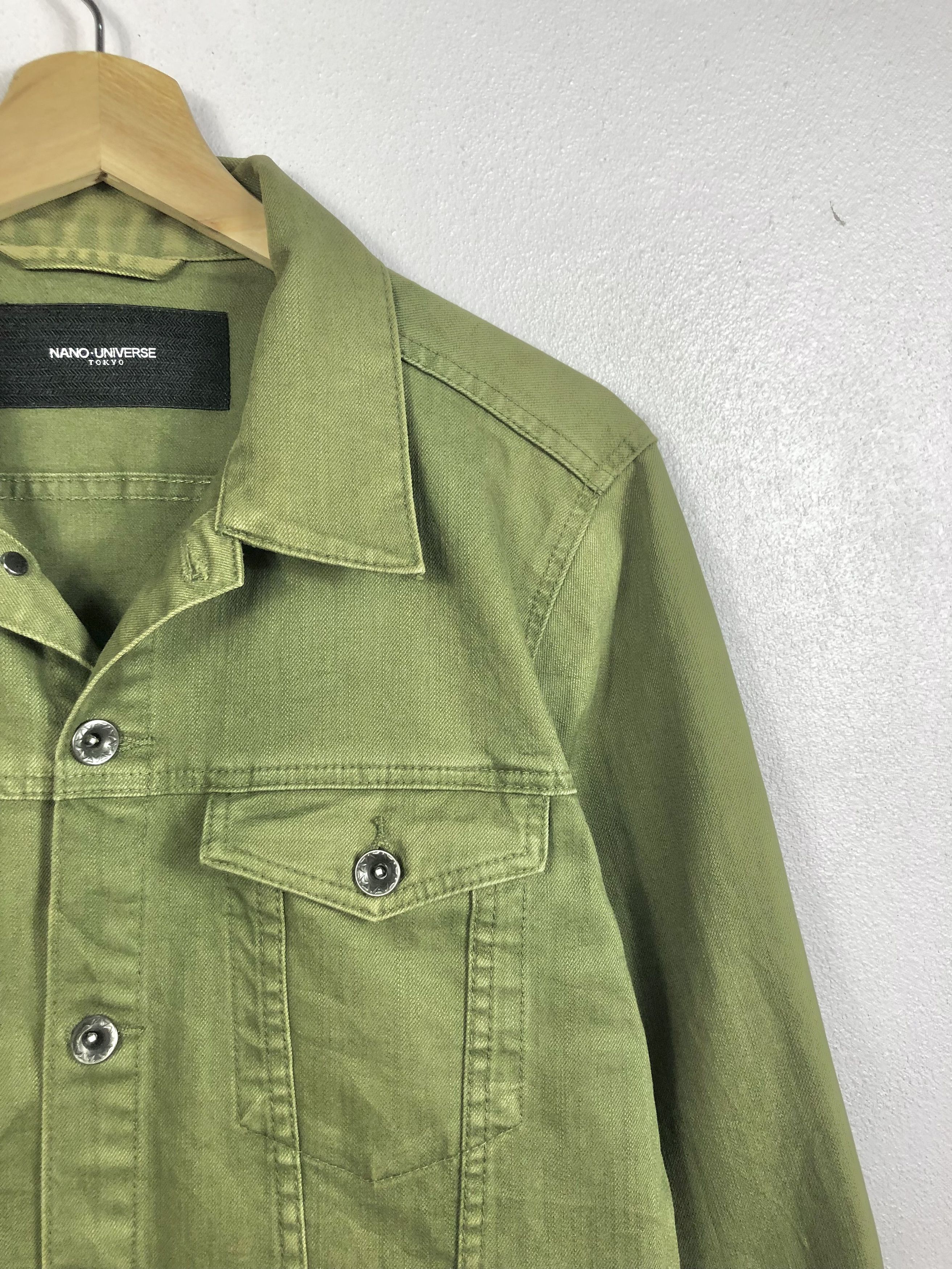 NANO universe Rare Nano Universe Japan Denim Military Button Jacket Size US M / EU 48-50 / 2 - 3 Thumbnail