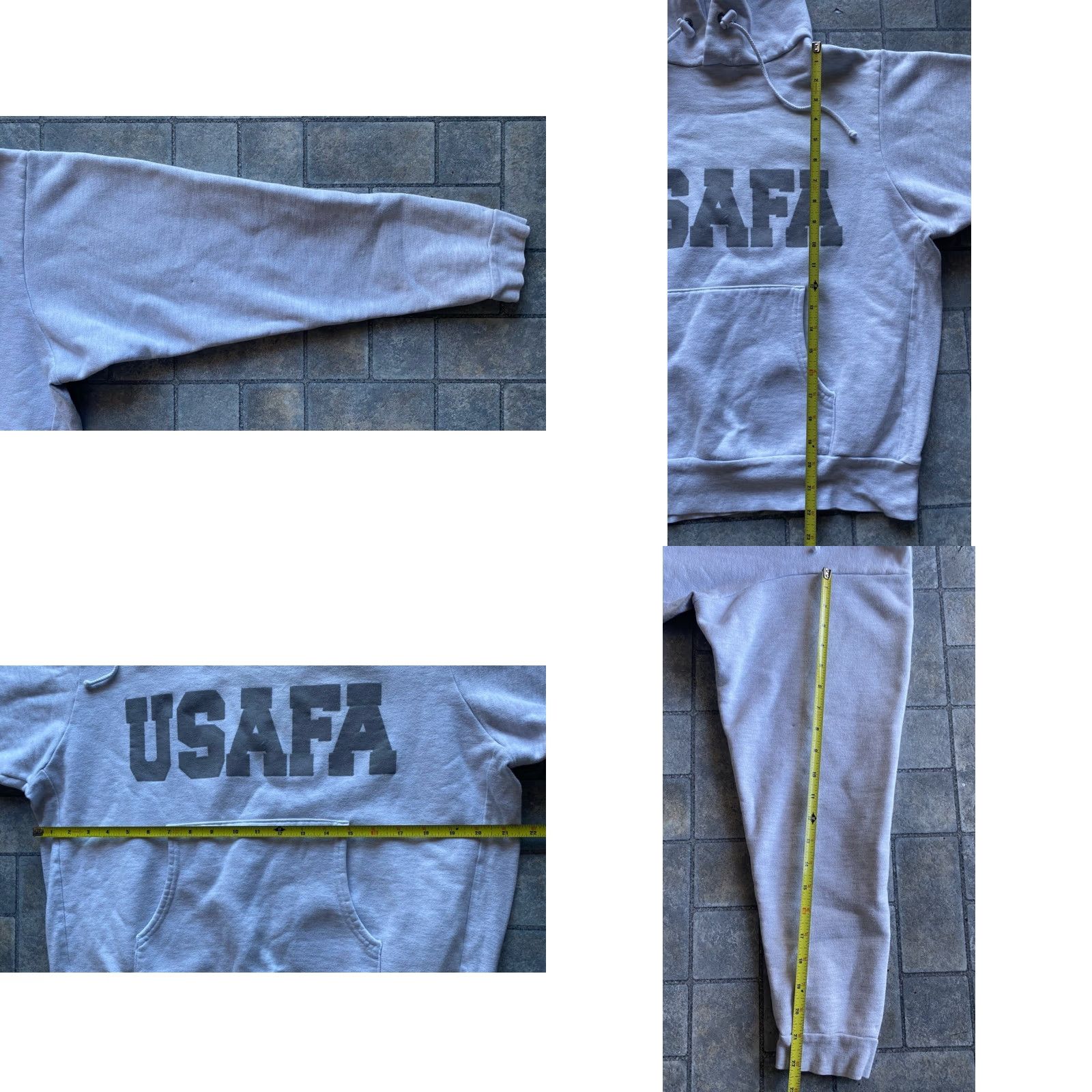 Vintage VINTAGE USAFA Heart And Core Hoodie Made In USA Mens XS Gray Pullover Heart USA Vintage Men's XS Gray Hoodie Size US XS / EU 42 / 0 - 8 Thumbnail
