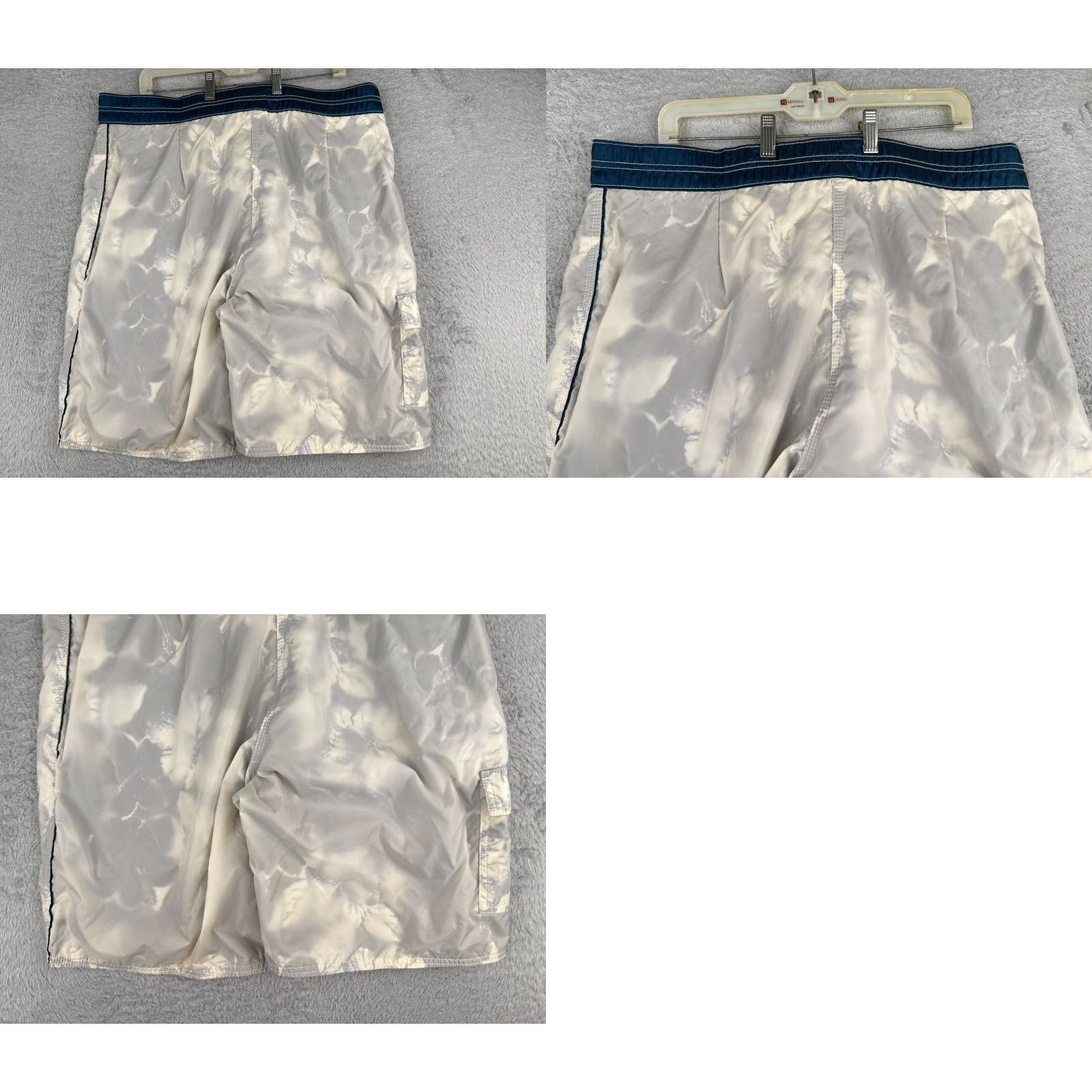 Vintage VINTAGE Unbranded Board Shorts Mens 40 Blue Cargo Pocket US Made Polyester Swim Deadstock Size US 40 / EU 56 - 9 Thumbnail