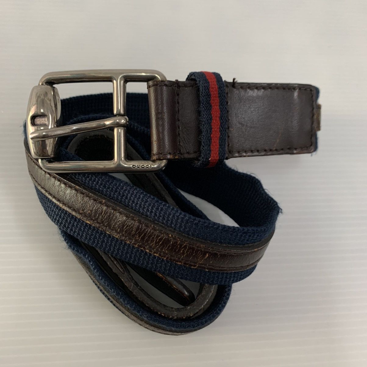Gucci Gucci Canvas Leather Belts Size 40 - 2 Thumbnail