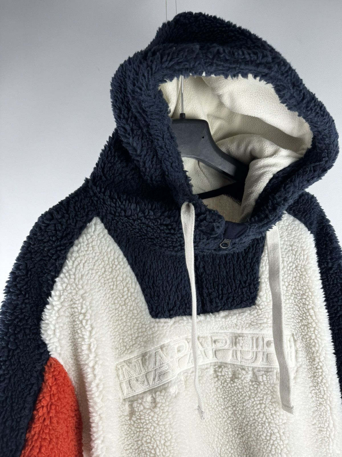 Napapijri Vintage Napapijri Yupic Sherpa Teddy Fleece Pullover Jacket Size US M / EU 48-50 / 2 - 2 Thumbnail