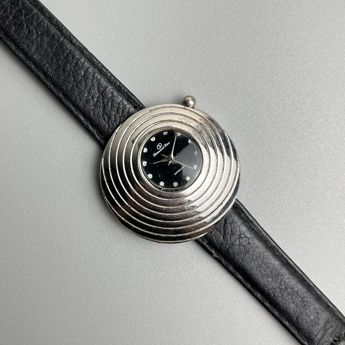 Designer × Japanese Brand × Vintage Diamond Dior Sapphire Coated Unique Watch Size ONE SIZE - 3 Thumbnail