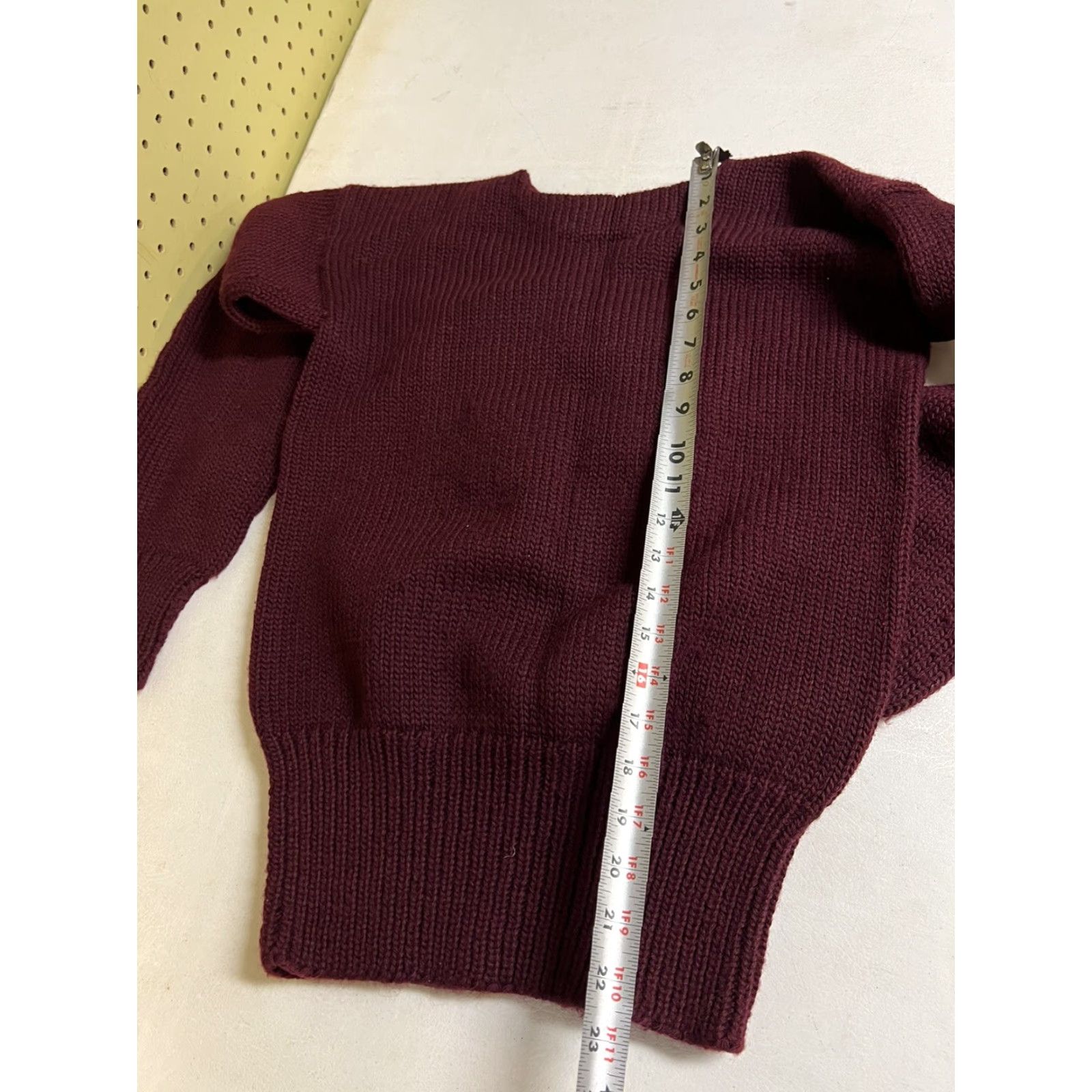 Vintage VINTAGE Kandahar Sweater Track Wool Knitting Red S Small Red - 1940s Letterman Look Mens Size US S / EU 44-46 / 1 - 8 Thumbnail