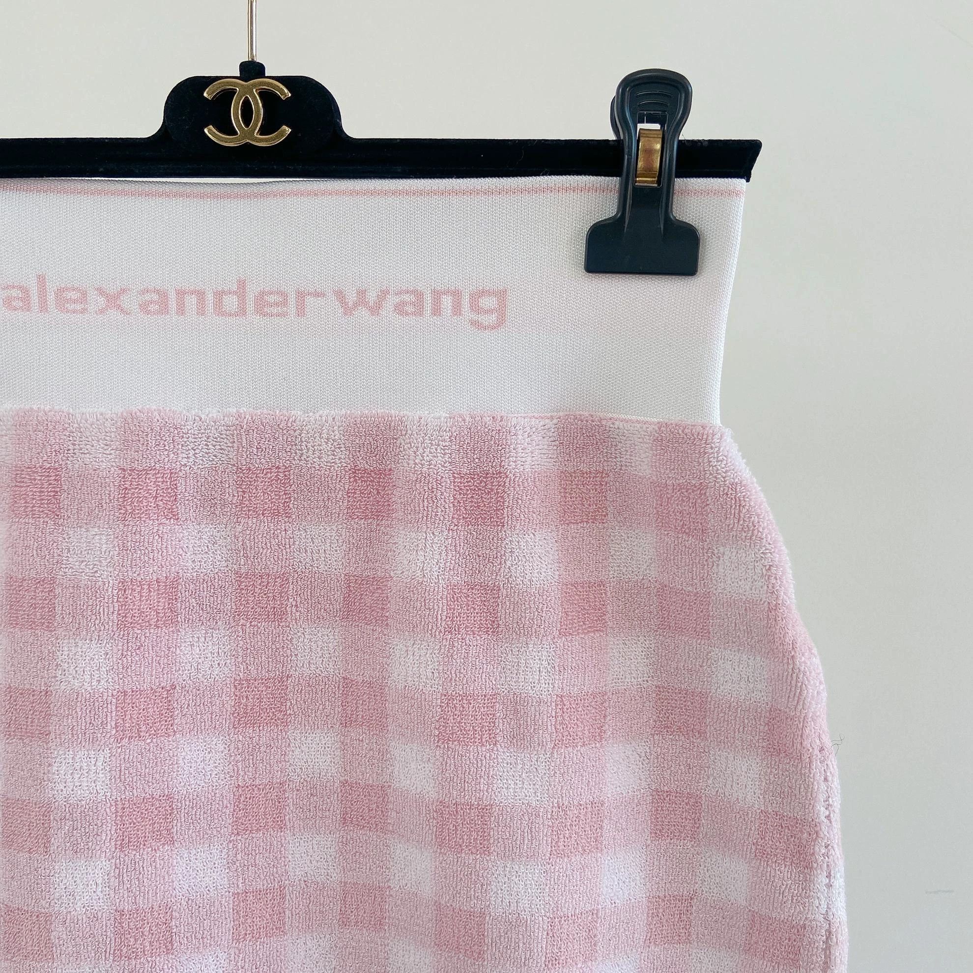 Alexander Wang Alexander Wang Pink Plaid Skirt Women's L Size 28" / US 6 / IT 42 - 3 Thumbnail