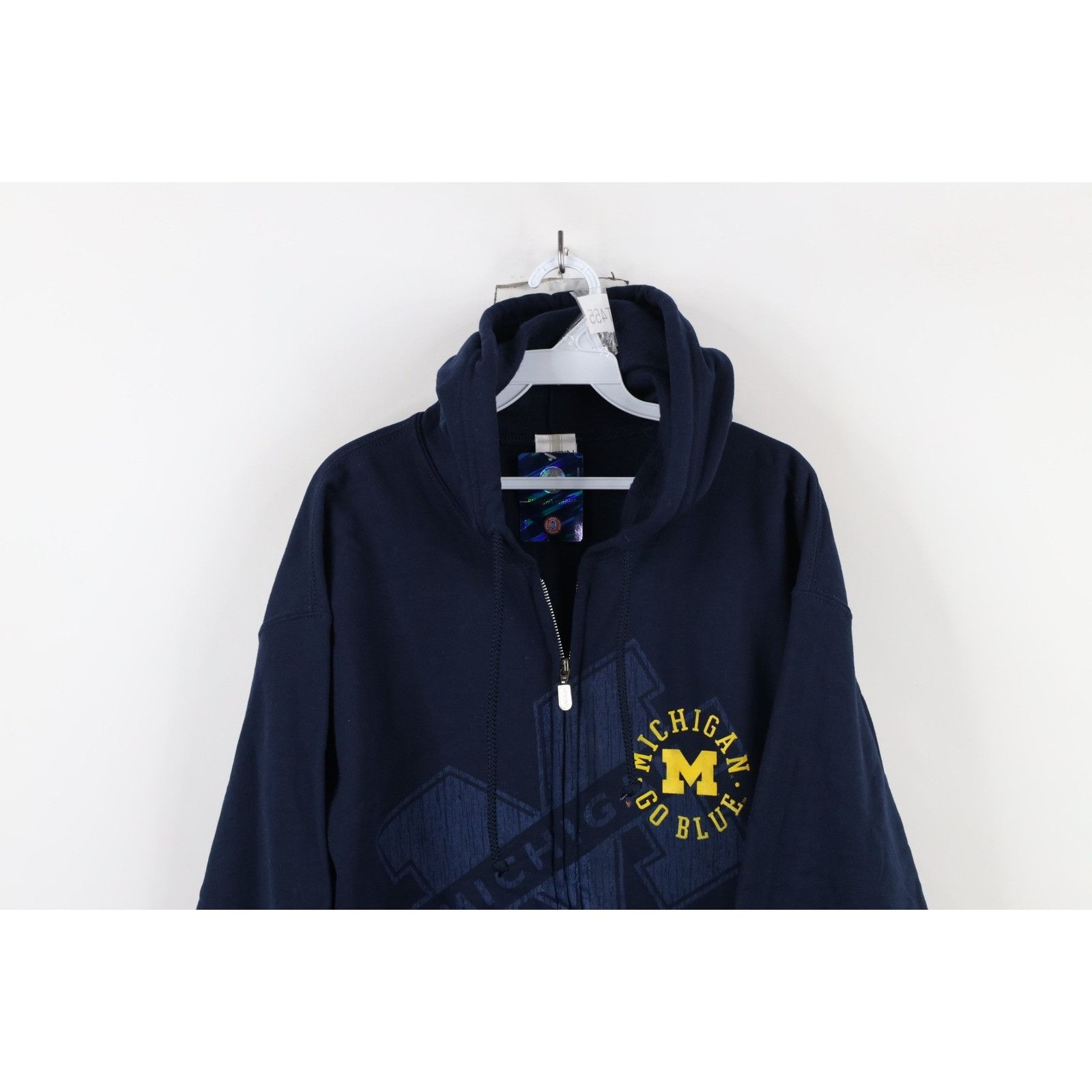 Vintage Deadstock Vintage Y2K University of Michigan Full Zip Hoodie Size US L / EU 52-54 / 3 - 2 Thumbnail
