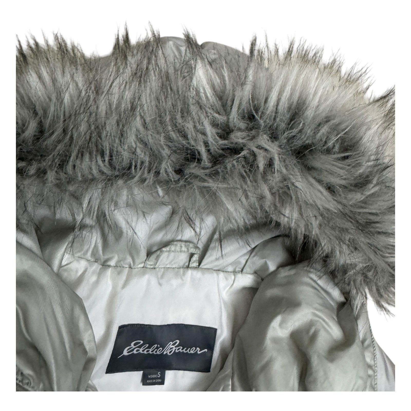 Eddie Bauer EDDIE BAUER Goose Down Faux Fur Winter Puffer Parka Coat S Size S / US 4 / IT 40 - 5 Thumbnail