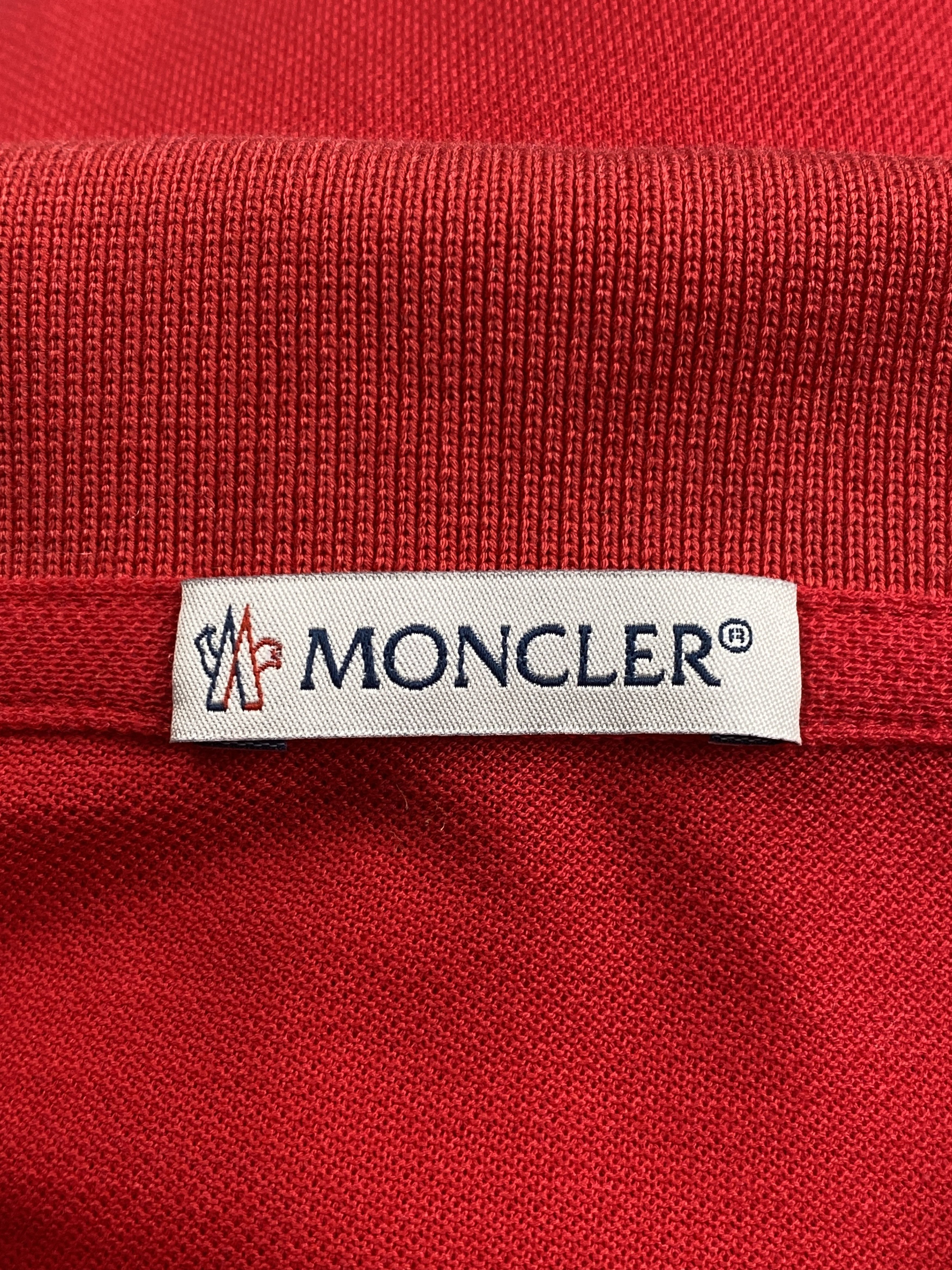 Moncler Tricolor Logo Patch Polo Shirt Size US M / EU 48-50 / 2 - 11 Thumbnail