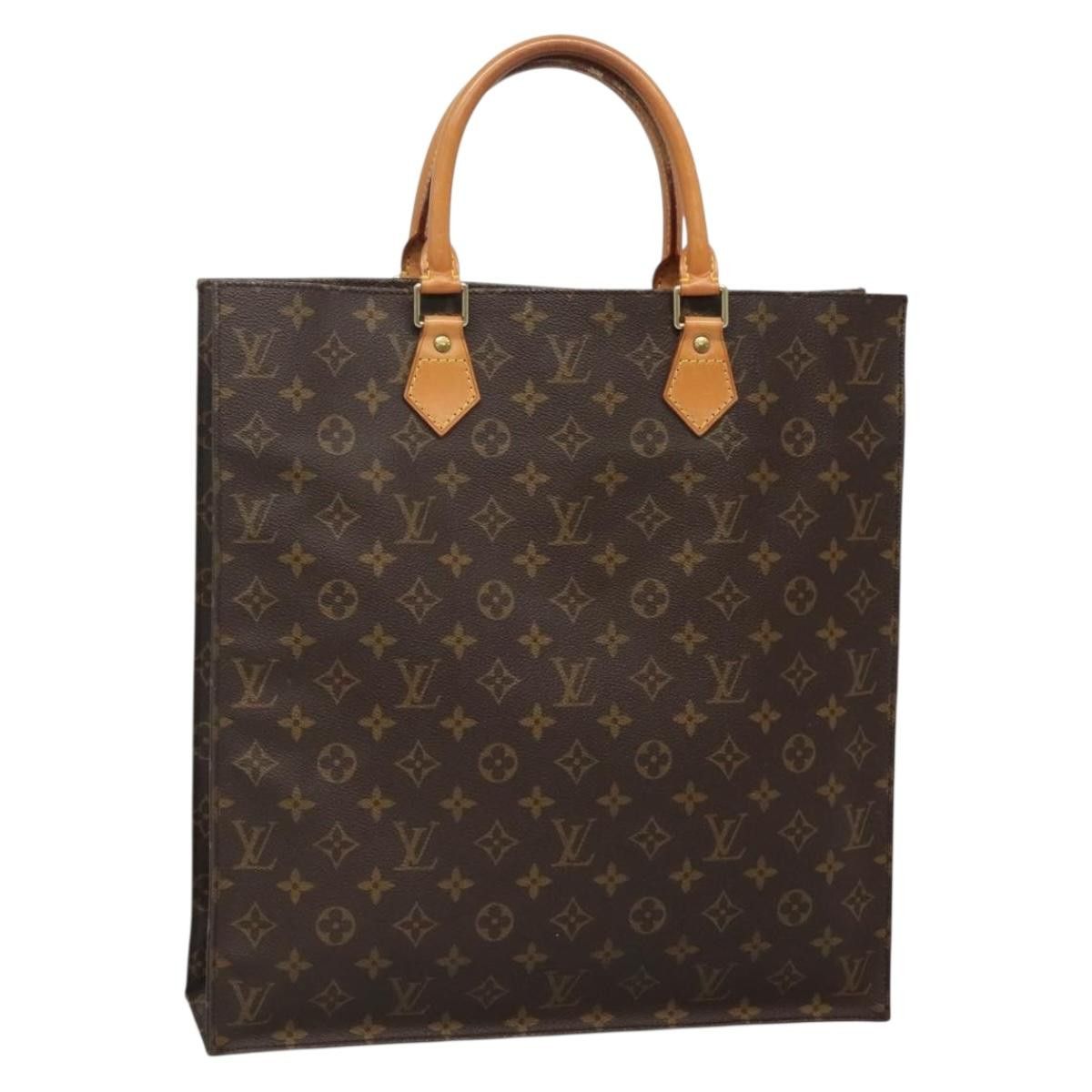 Louis Vuitton LOUIS VUITTON Monogram Sac Plat Hand Bag M51140 Size ONE SIZE - 1 Thumbnail
