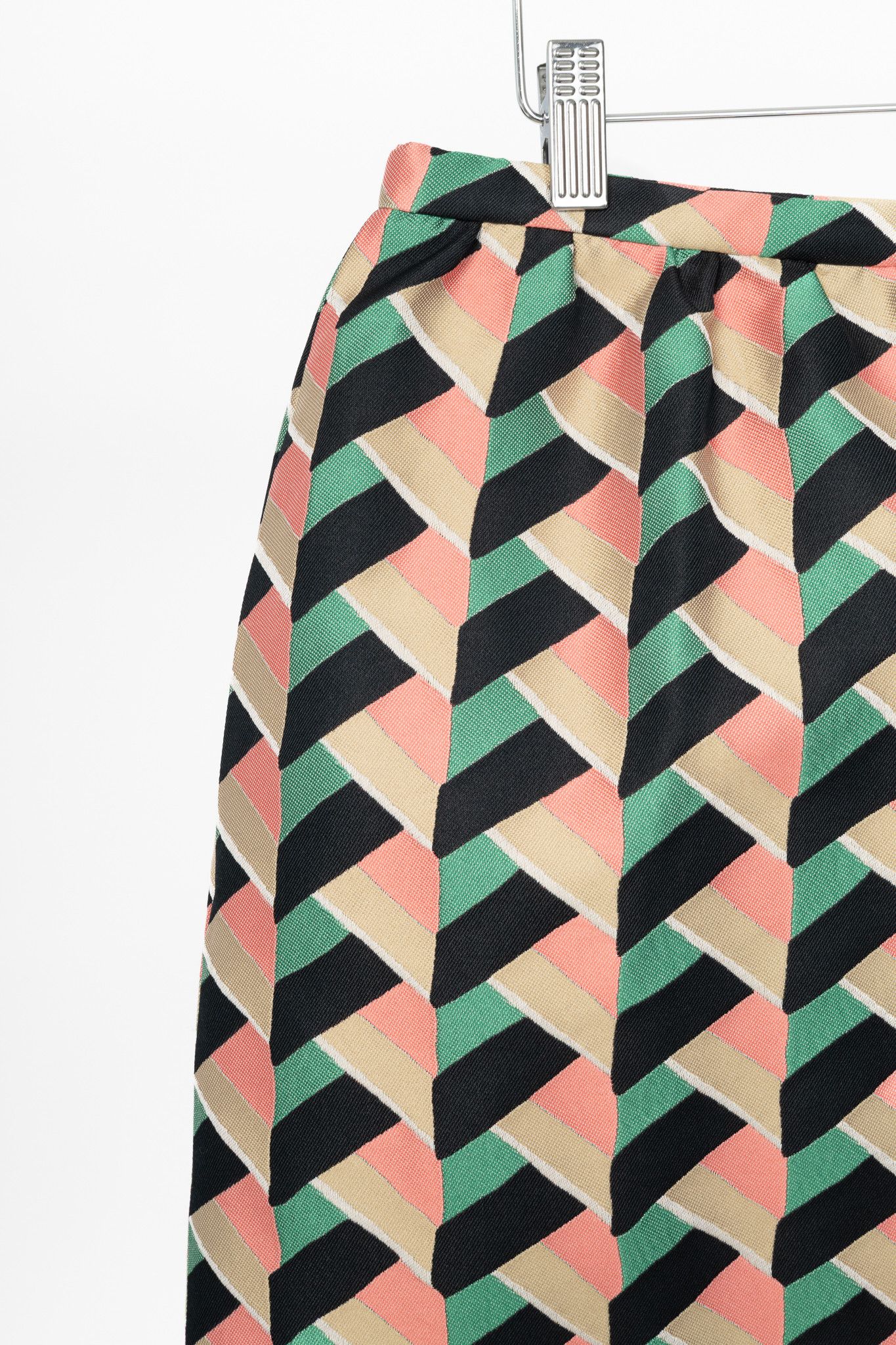 RED Valentino Red Valentino Herringbone-Jacquard Mini Skirt Size 30" / US 8 / IT 44 - 3 Thumbnail