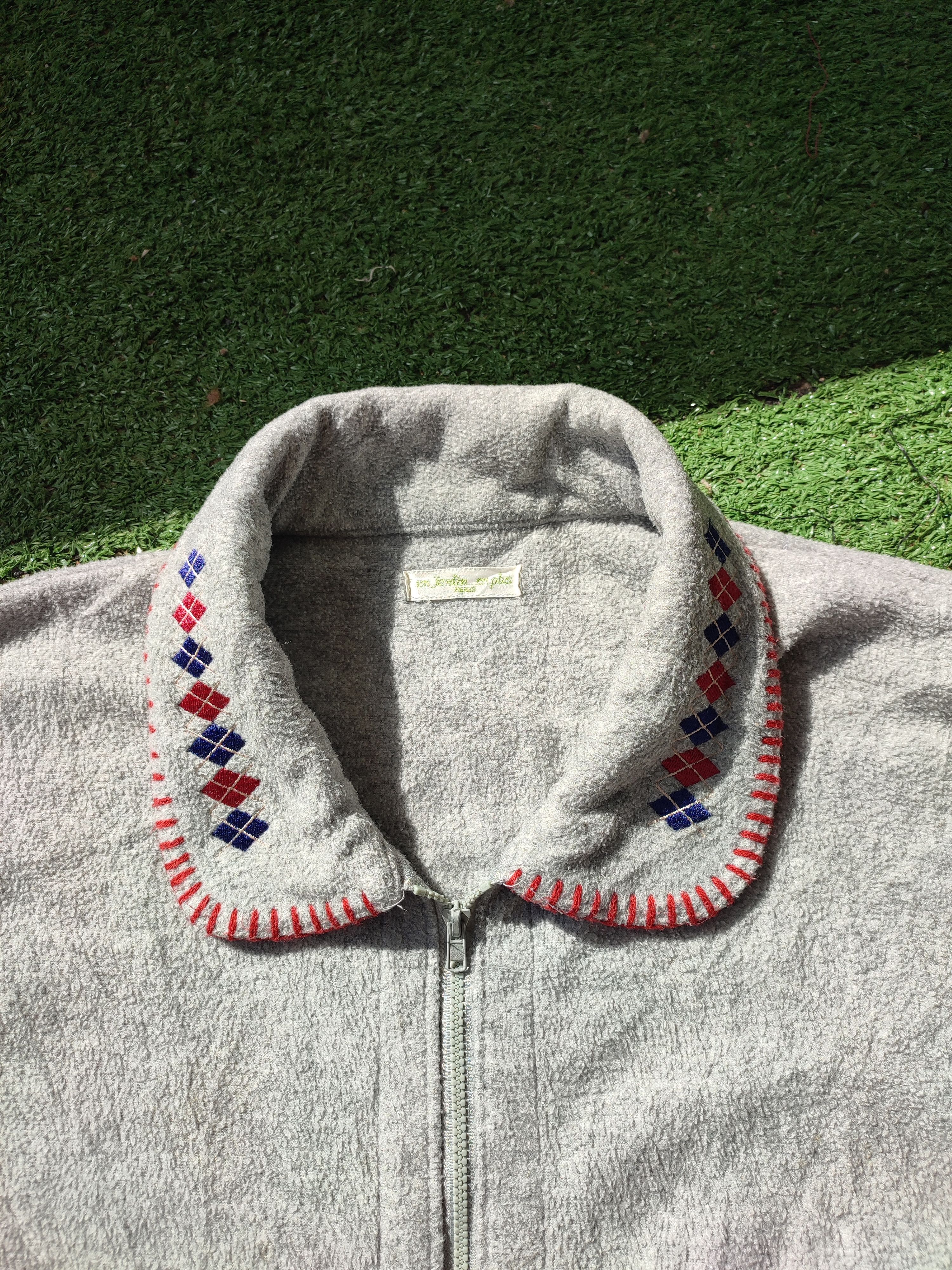 Japanese Brand 💥Vintage Un Jardin En Plus Paris Fleece Jacket Size US M / EU 48-50 / 2 - 5 Thumbnail