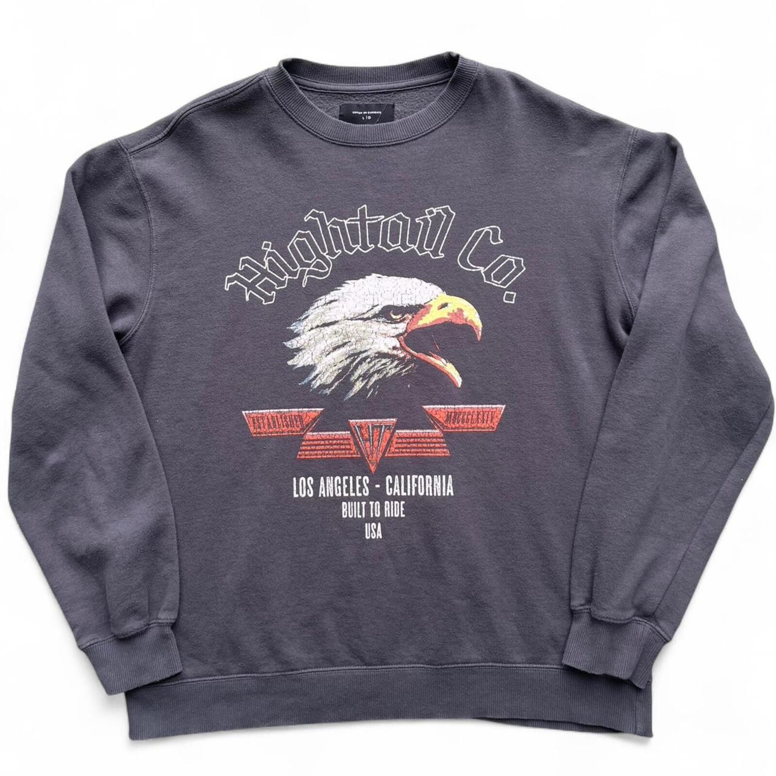 Cotton On High Tail Co Eagle Graphic Crewneck Sweatshirt Size Large Size L / US 10 / IT 46 - 1 Thumbnail