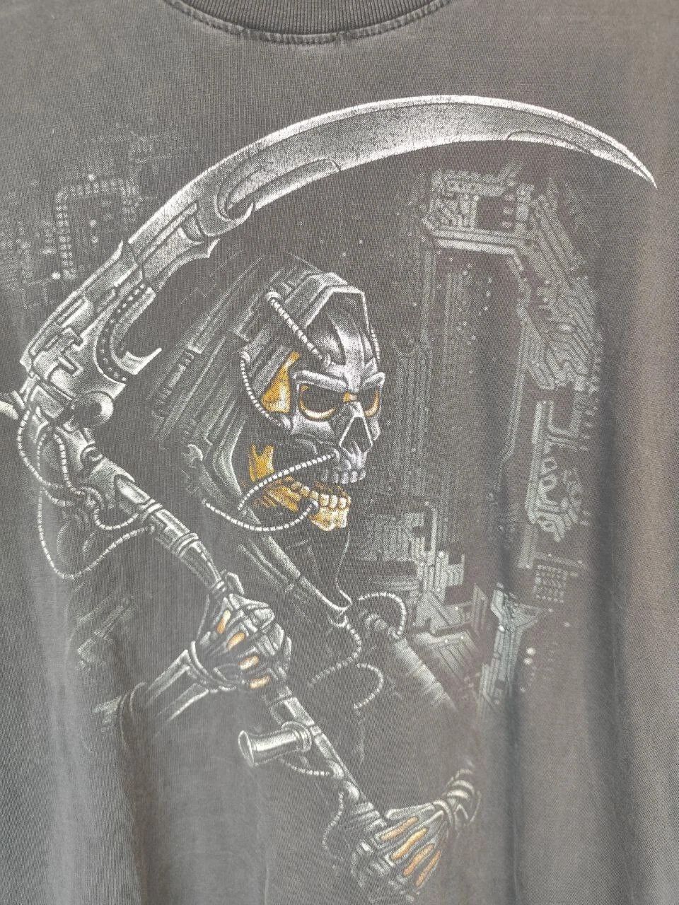 Other ROCK EAGLE Grim Reaper Biker 2 Sided Tee Shirt Size XL Size US XL / EU 56 / 4 - 5 Thumbnail