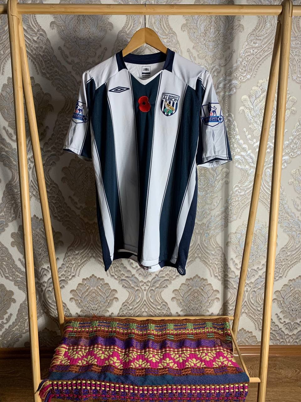 Umbro × Vintage VERY RARE UMBRO WEST BROMWICH ALBION ENGLAND SOCCER JERSEY Size US XL / EU 56 / 4 - 2 Thumbnail