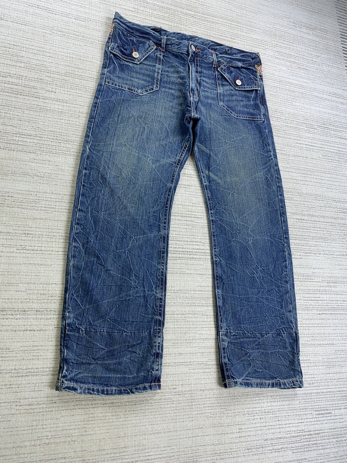 If Six Was Nine × Japanese Brand × Vintage Vintage Japanese Brand Rare Design Denim Pants Size US 39 - 4 Thumbnail
